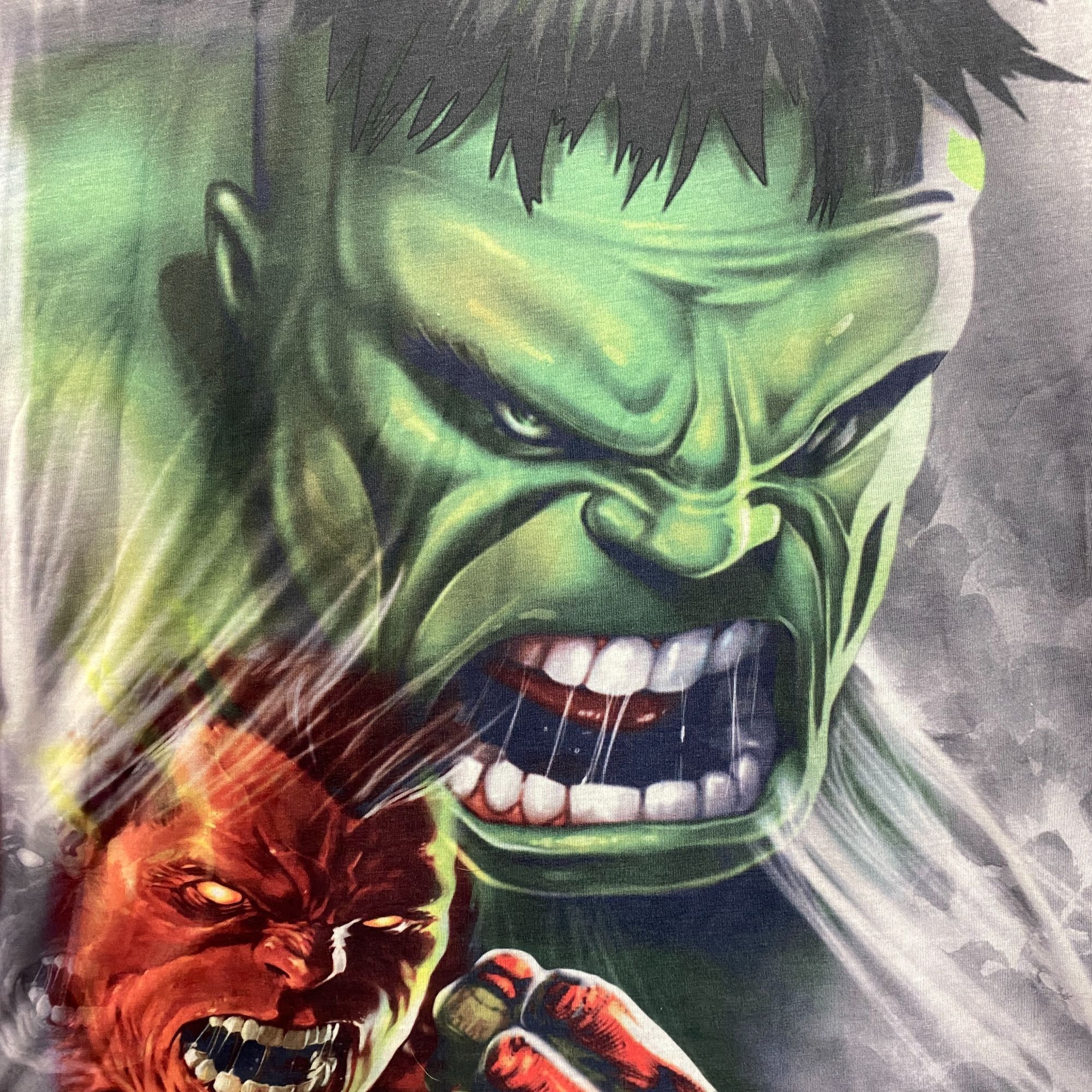 Marvel Comics Marvel Incredible Hulk Transformation Sublimated T-Shirt Med Size US M / EU 48-50 / 2 - 2 Thumbnail