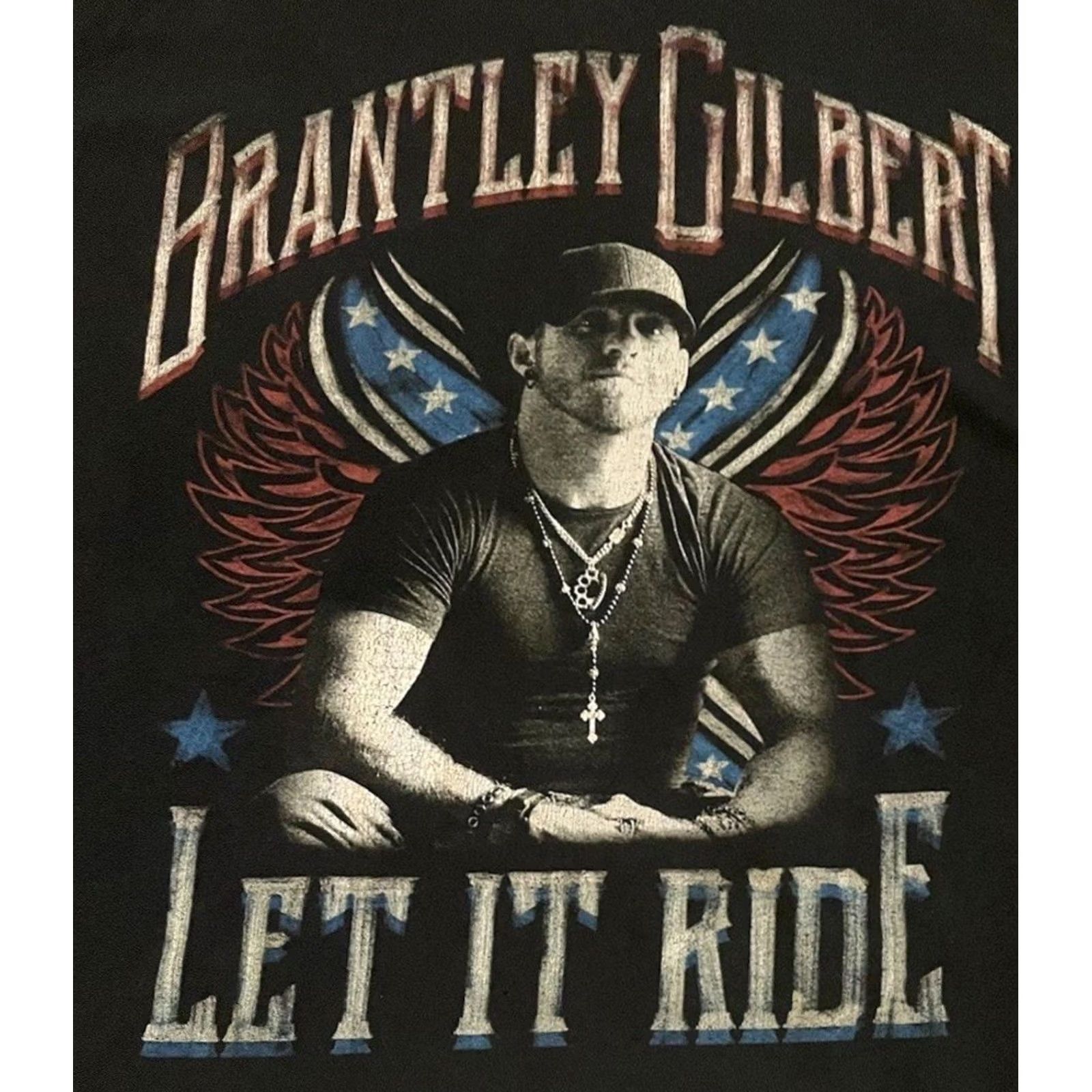 Vintage Vtg Brantley Gilbert Tour Shirt L Concert Rock Grunge 90s Black Mens Size US L / EU 52-54 / 3 - 3 Thumbnail