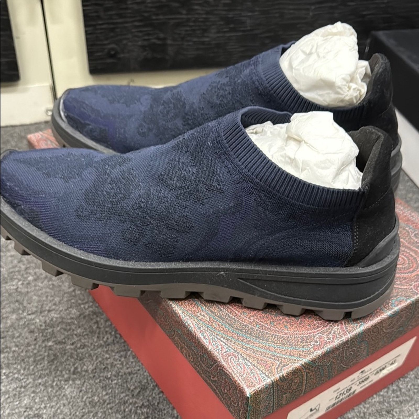 Etro NWT Etro Men's Blue Slip-On Shoes Size 43 US 10 Size US 10 / EU 43 - 4 Thumbnail