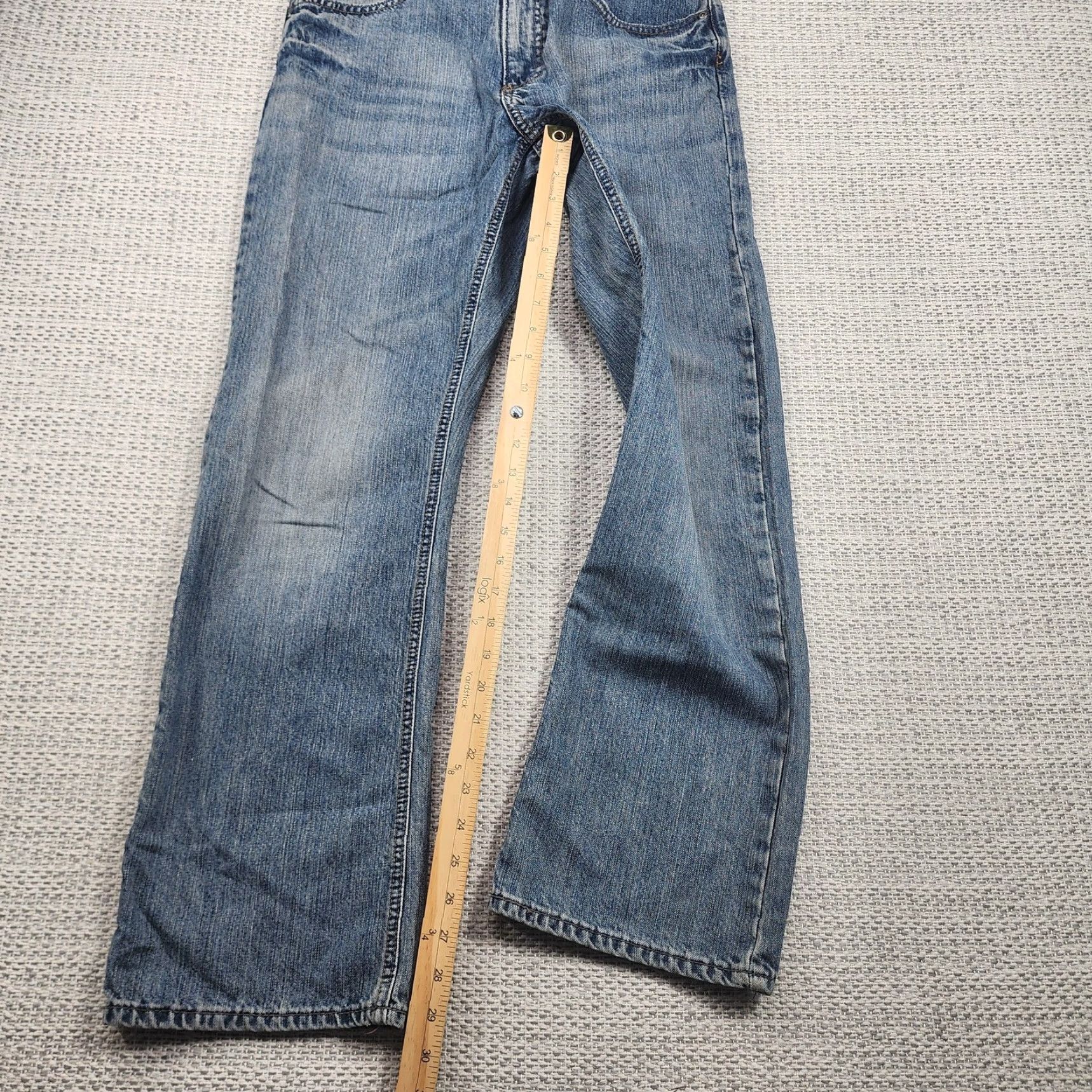 Wrangler Wrangler Authentics Jeans Mens 31x30 Blue Denim Straight Zip Fly Cotton Size US 31 - 7 Thumbnail