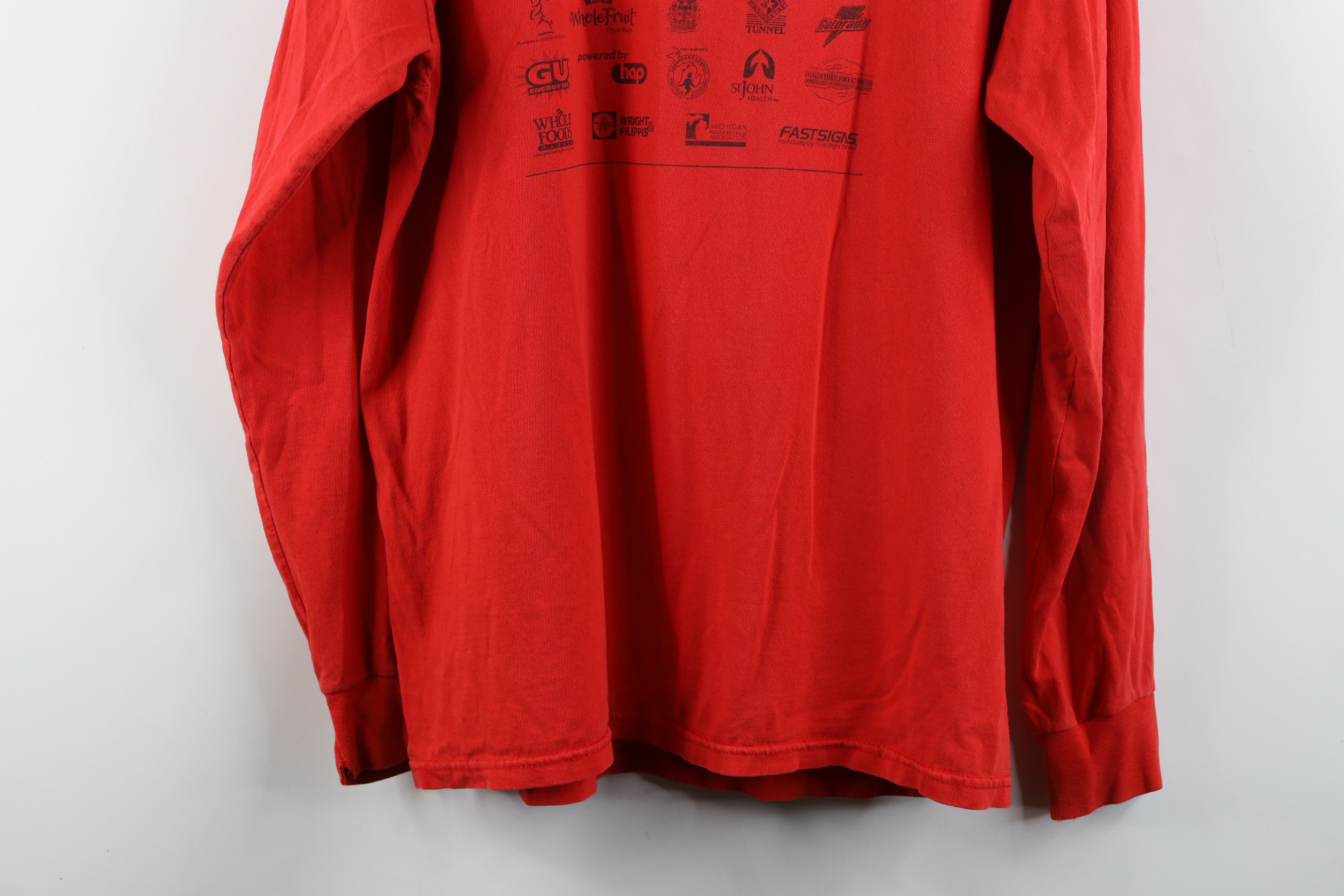 Vintage Vintage Y2K 2005 Press Half Marathon Long Sleeve T-Shirt Size US L / EU 52-54 / 3 - 15 Thumbnail