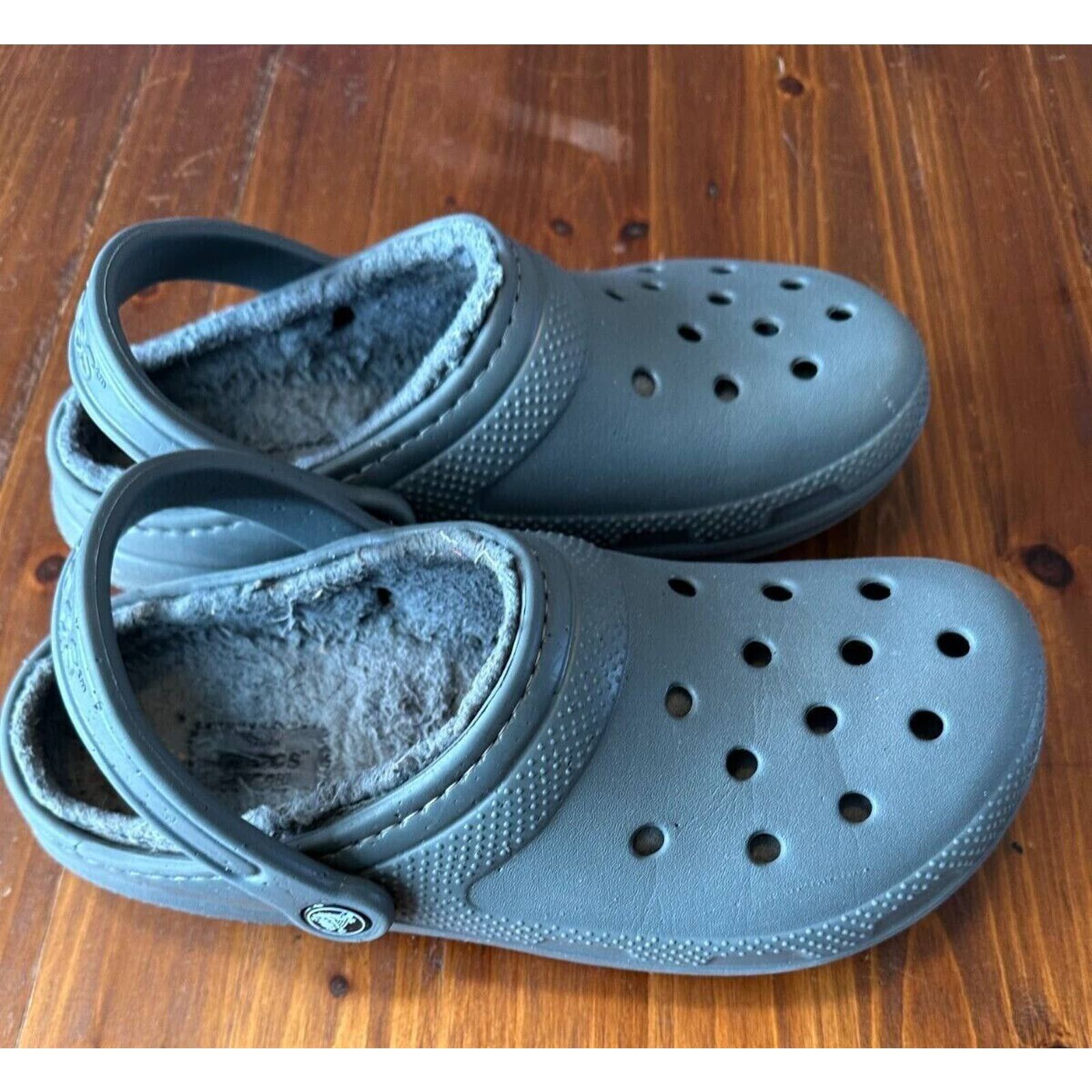 Crocs CROCS Classic Lined Clog Dual Comfort Slate Grey Size W8 M6 Grailed