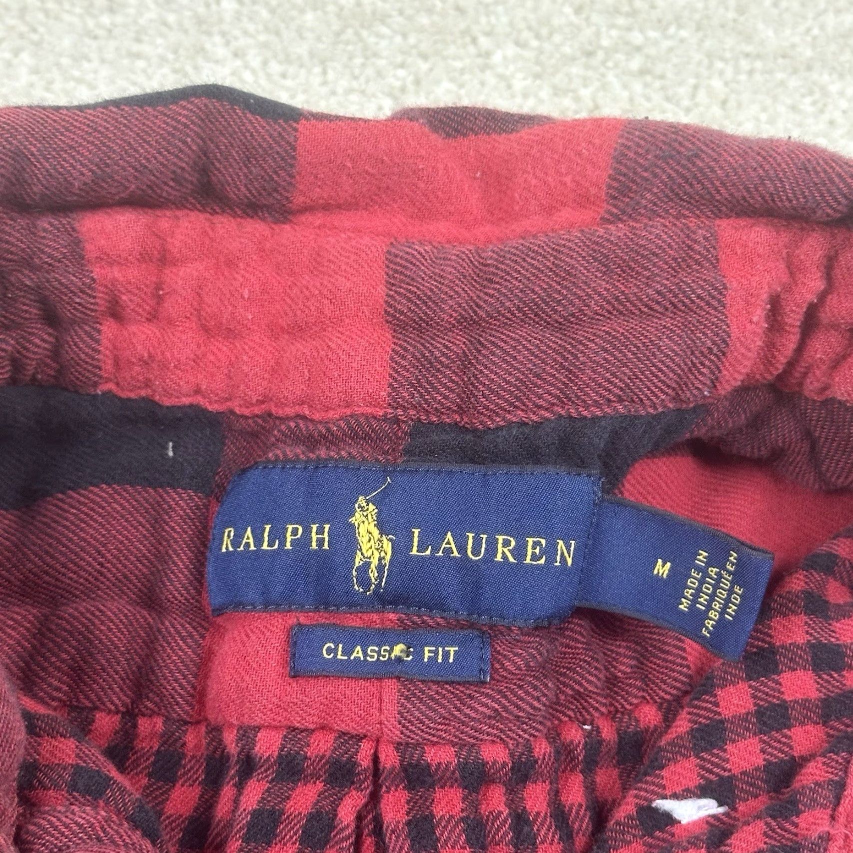 Polo Ralph Lauren Polo Ralph Lauren Shirt Mens Small Red Buffalo Plaid Lumber Jack Flannel Shirt Size US S / EU 44-46 / 1 - 5 Thumbnail