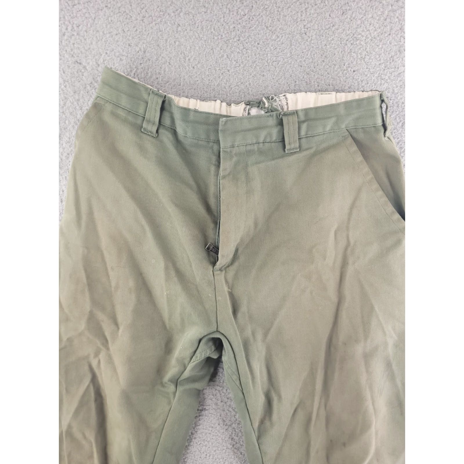 Vintage Jesse James Pants Mens 32x27 Green Workwear Distressed Chino Adult Regular Waist 32 Inseam 27 Mens Size US 32 / EU 48 - 4 Thumbnail