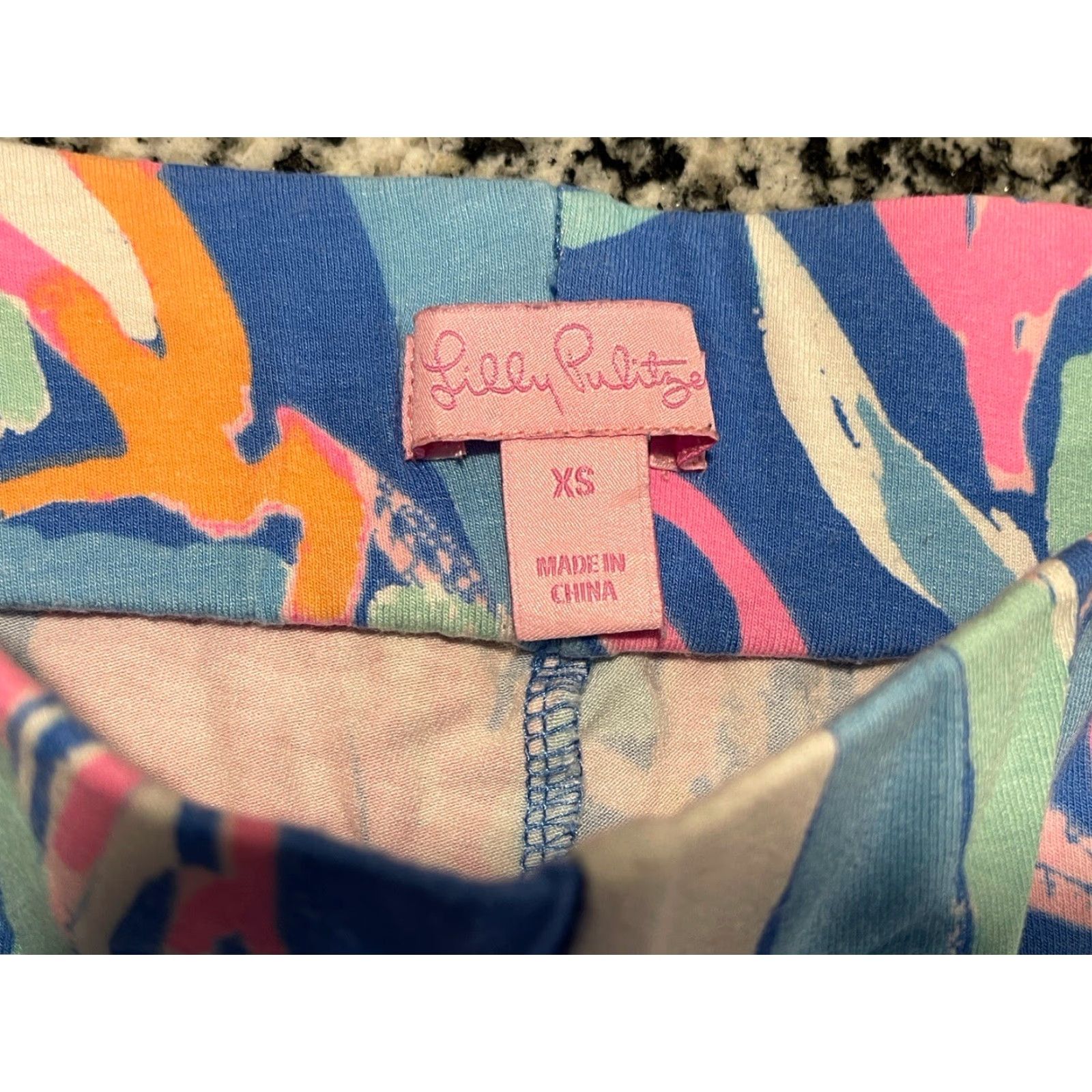 Lilly Pulitzer Lilly Pulitzer Pants Georgia May Palazzo Bay Blue Out to Sea Floral Multicolor XS Regular Wide-Leg 33 Inseam Womens Size 26" / US 2 / IT 38 - 2 Thumbnail