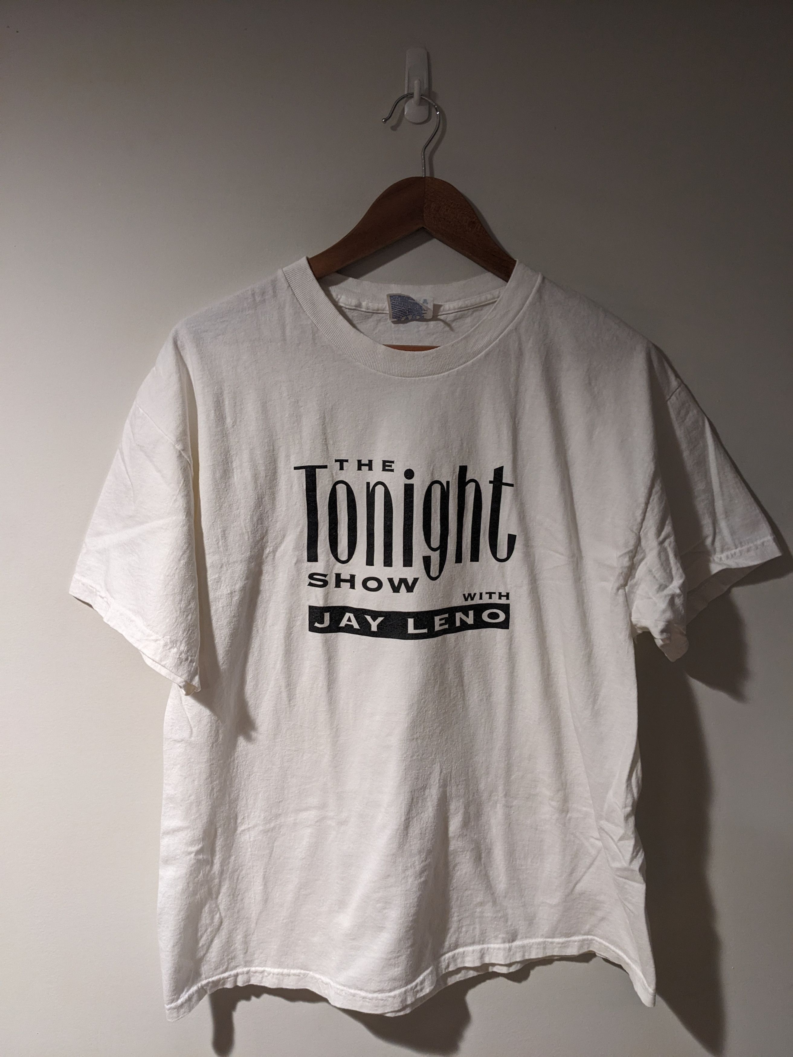 Hanes × Vintage Vintage 90s The Tonight Show with Jay Leno Large T-Shirt Size US L / EU 52-54 / 3 - 1 Thumbnail