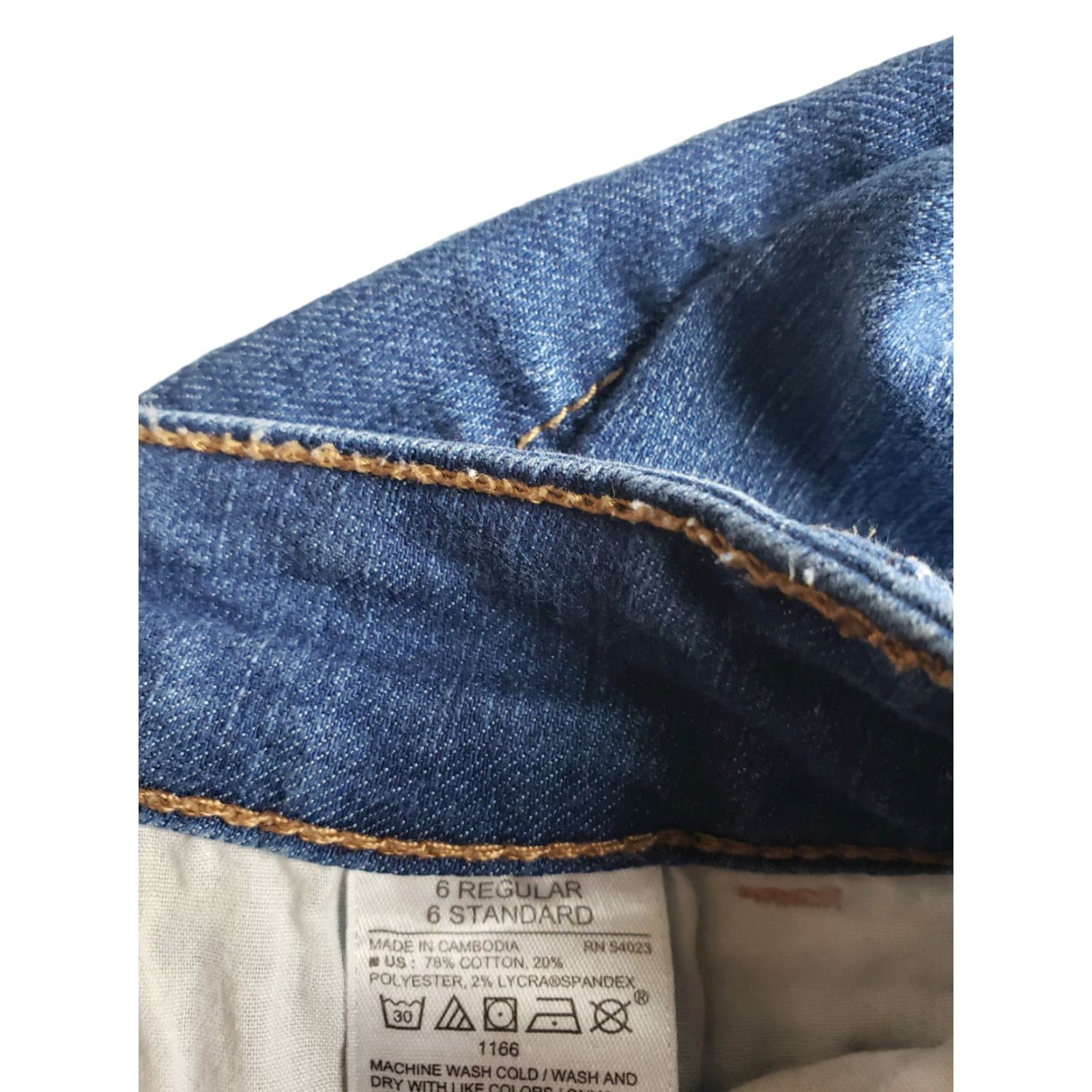 Old Navy OLD NAVY Womens Super Skinny Mid Rise Jeans 6R 28x28 Blue Denim Stretch Regular Belt Loops Zip 9-014 Womens Size 28" / US 6 / IT 42 - 3 Thumbnail