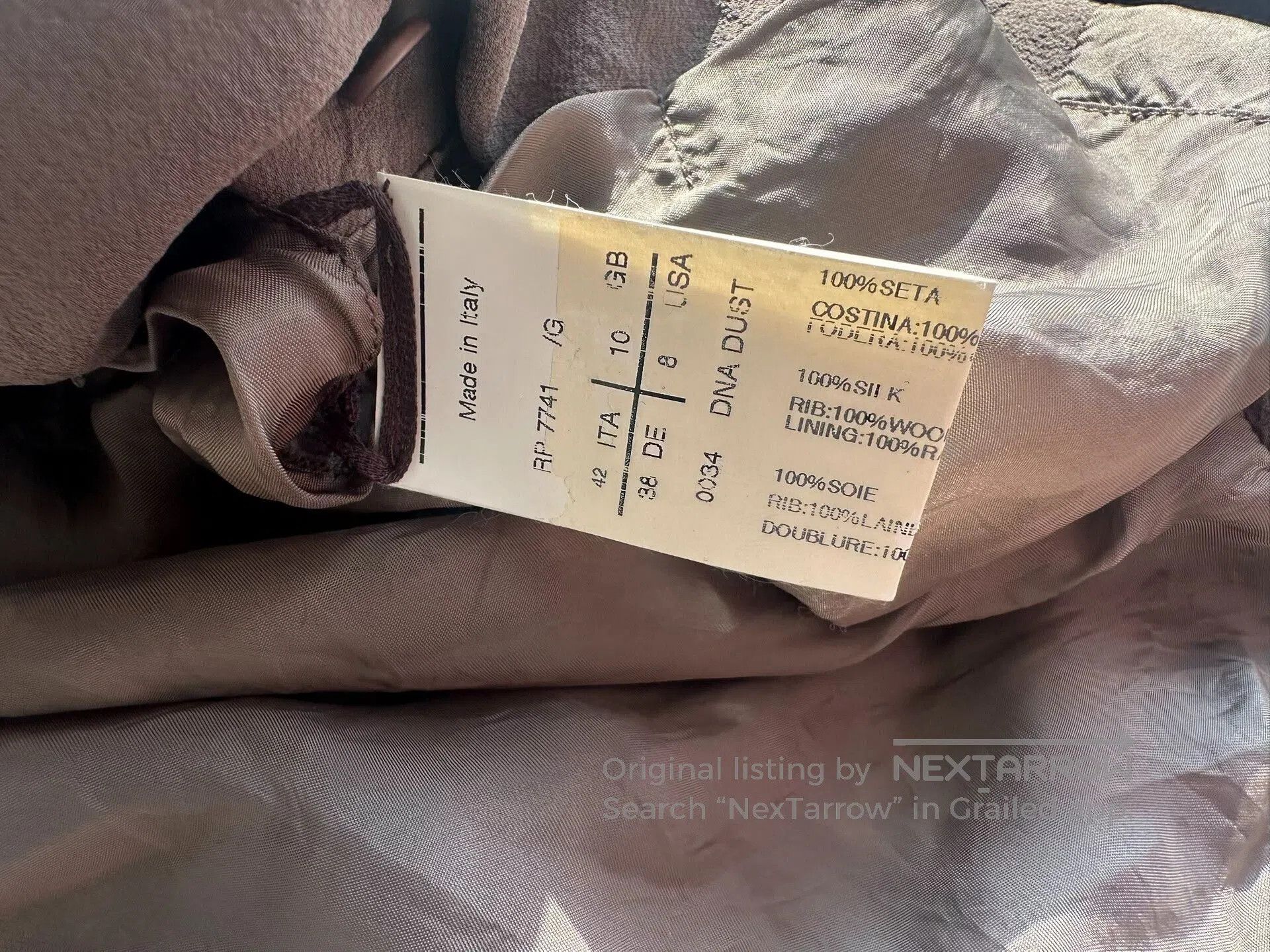 Rick Owens Rick Owens Pleated Satin Blazer Jacket. Size US XS / EU 42 / 0 - 3 Thumbnail