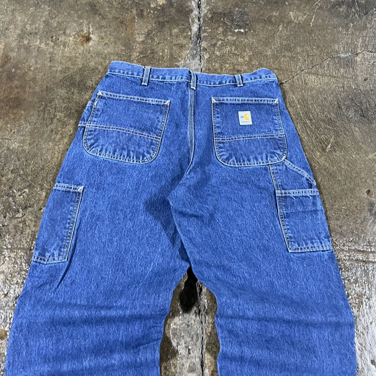 Carhartt × Vintage Crazy Vintage Carhartt Carpenter Jeans Baggy Workwear Skater Size US 33 - 4 Thumbnail