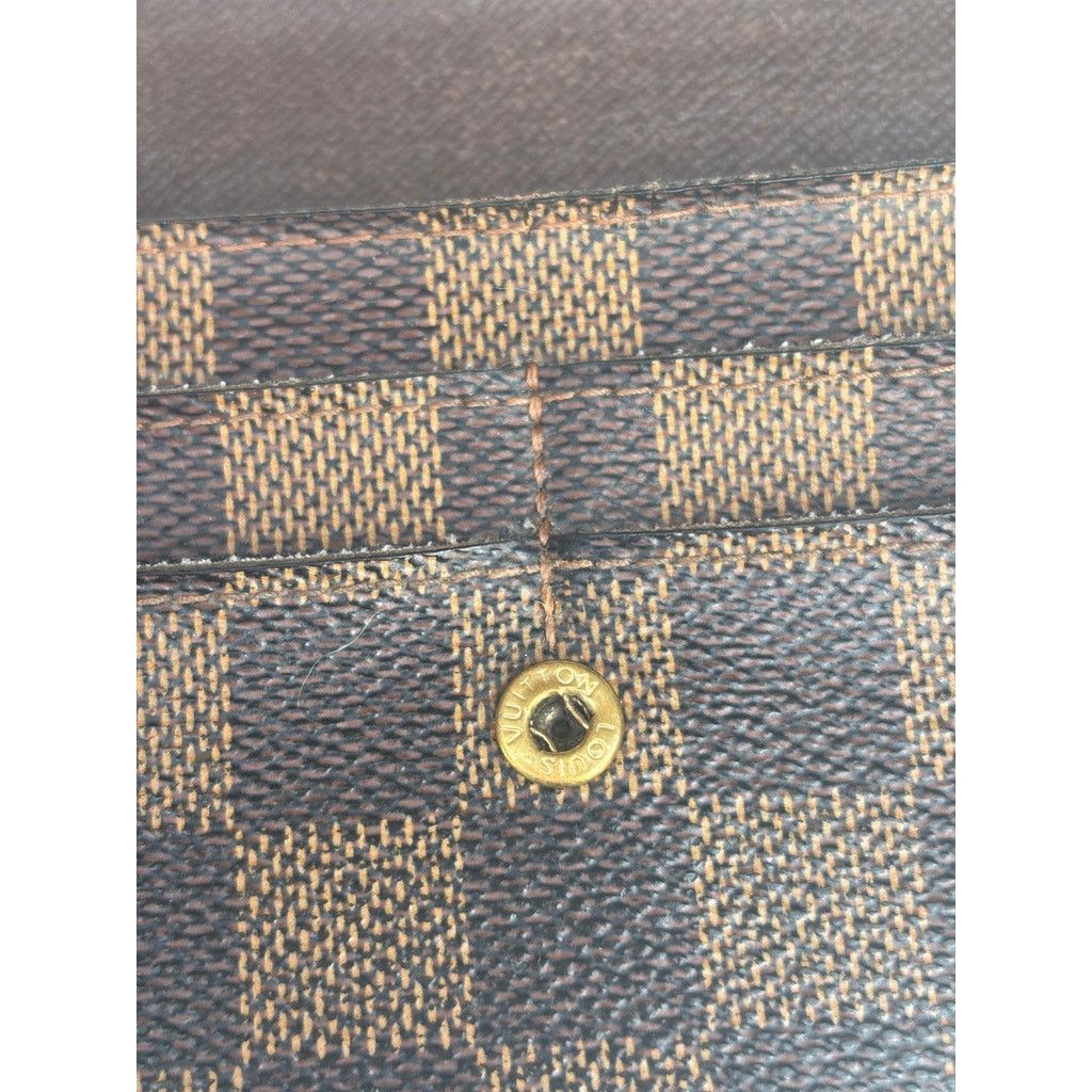 Louis Vuitton Louis Vuitton Emilie Checkered Canvas Long Wallet Size ONE SIZE - 9 Thumbnail