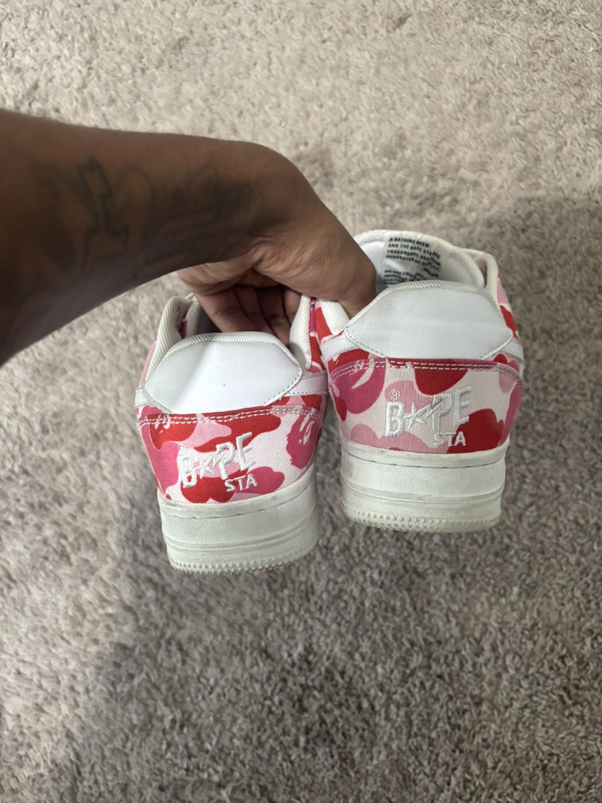 Bape ABC CAMO BAPESTA Size US 10 / EU 43 - 5 Thumbnail