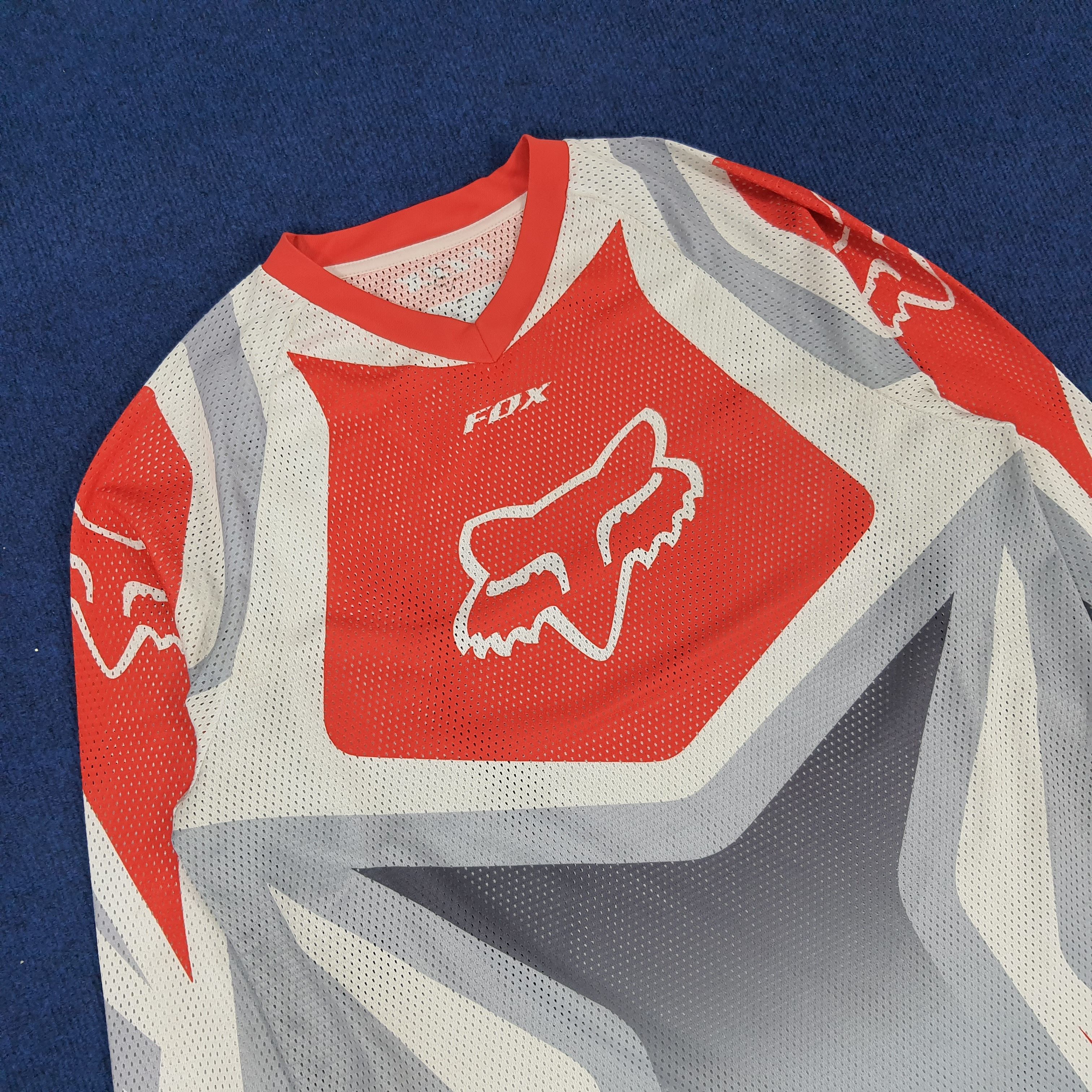 Fox Racing × Vintage Vintage Fox Racing Motor Cross Sports Long Sleeve Jersey Size US L / EU 52-54 / 3 - 2 Thumbnail