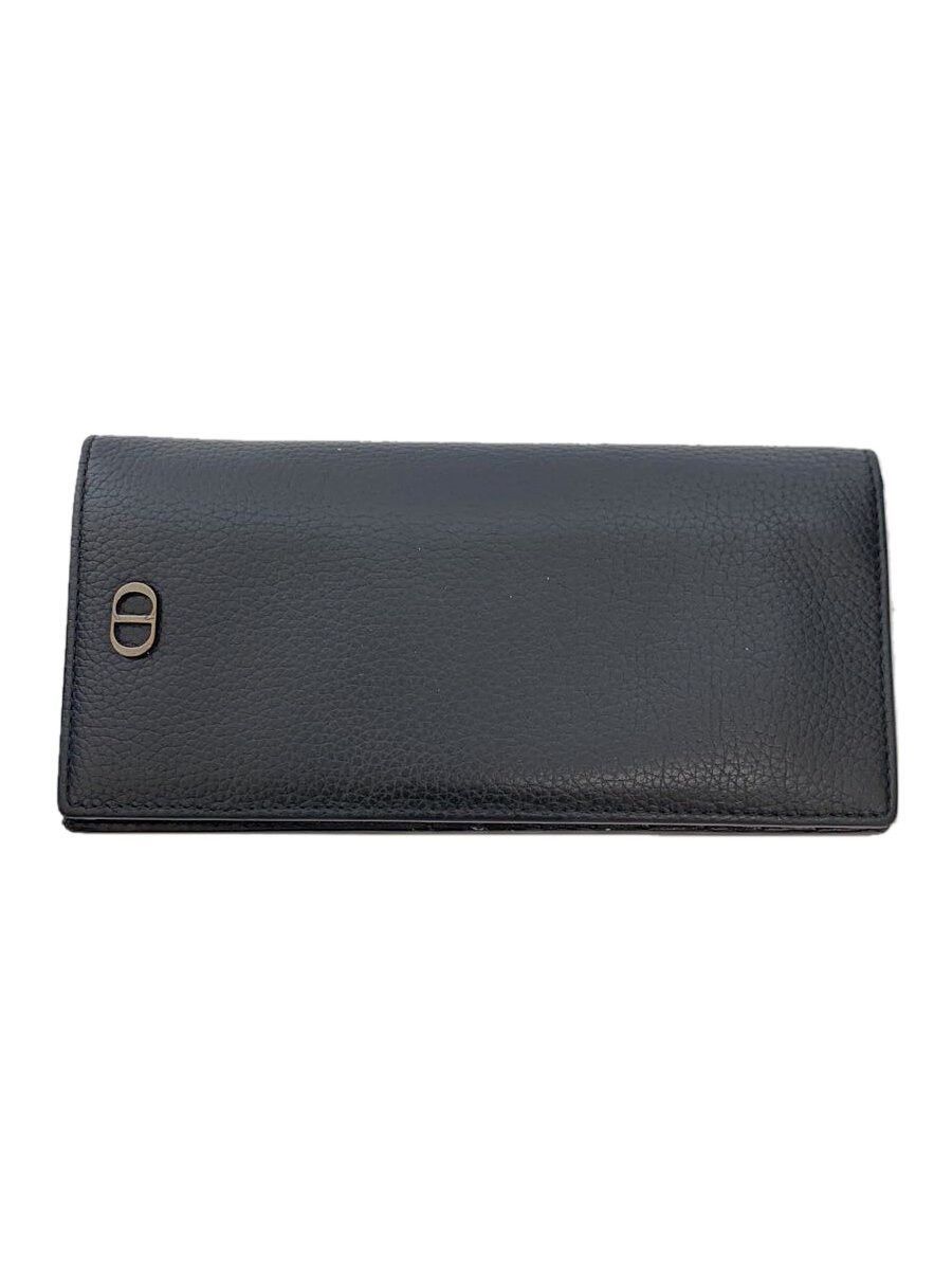 Dior Calf Leather Long Wallet Black