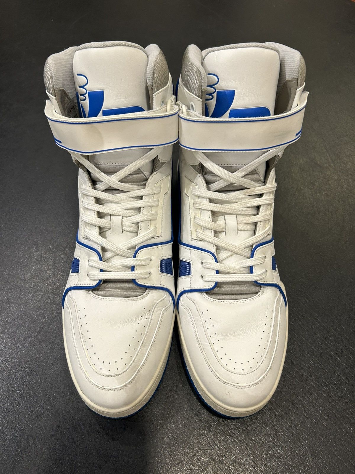 Louis Vuitton Louis Vuitton High Top Trainer - White/Blue Size US 9 / EU 42 - 6 Thumbnail