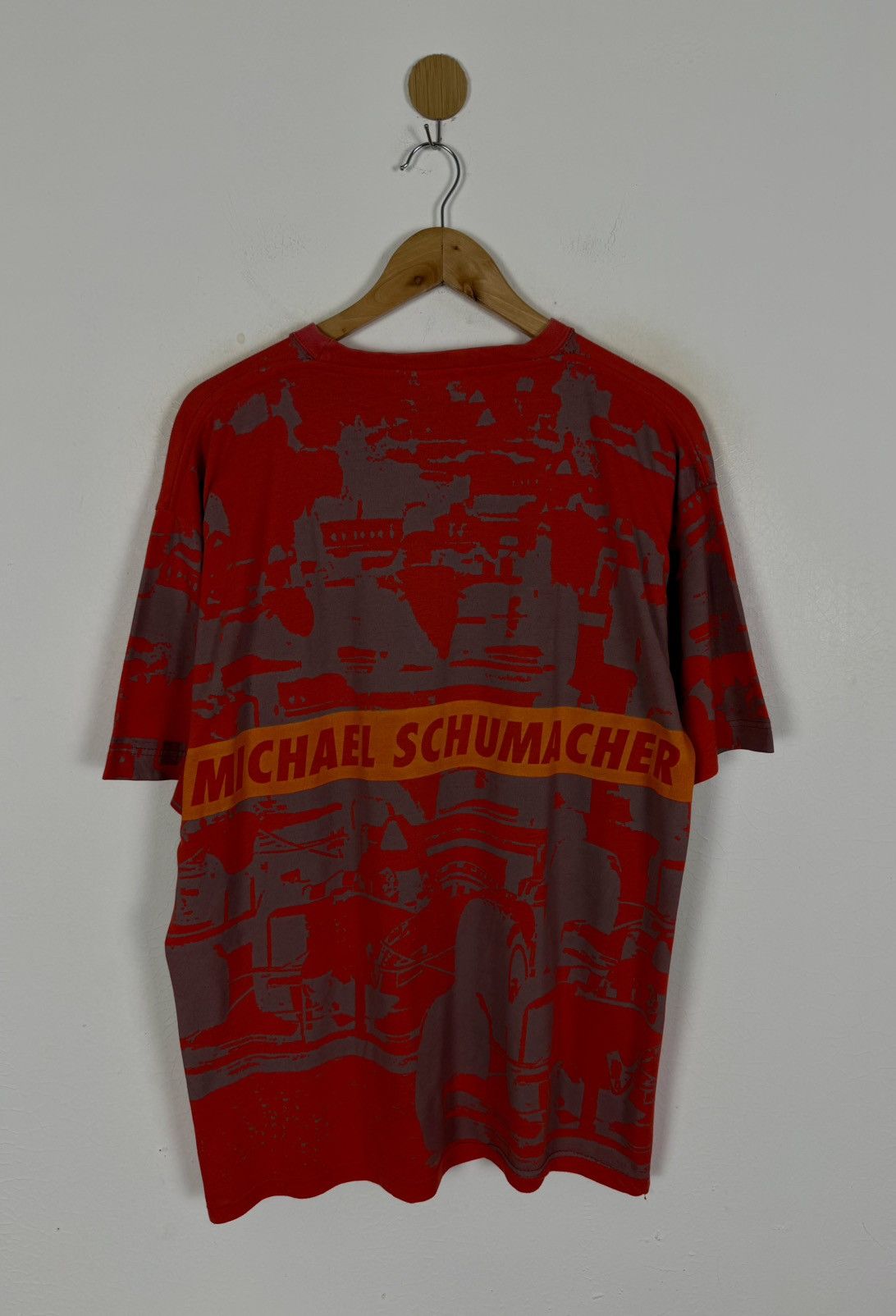Vintage Vintage Michael Schumacher 90s F1 Ferrari overprint shirt Size US XL / EU 56 / 4 - 2 Thumbnail