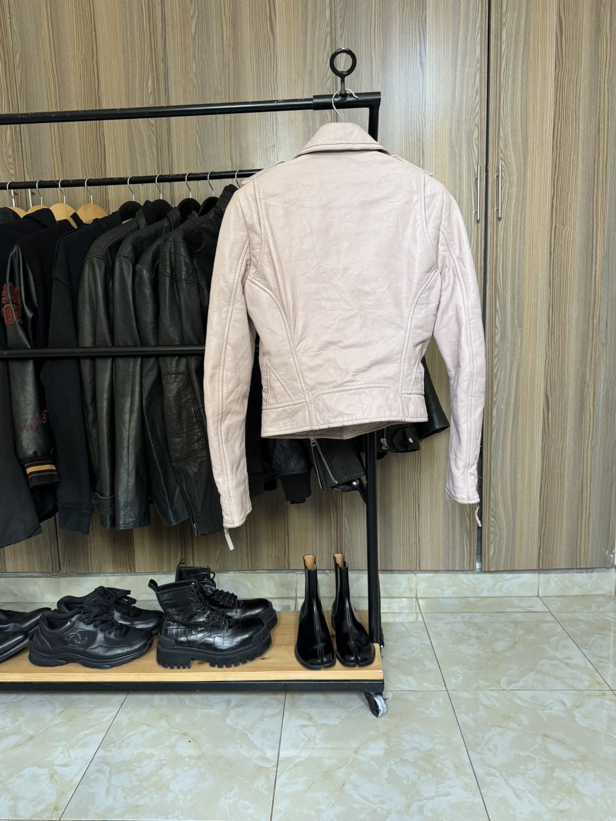 Balenciaga 🕷️💥 Balenciaga Pink Leather Jacket , Rare Size M / US 6-8 / IT 42-44 - 7 Thumbnail