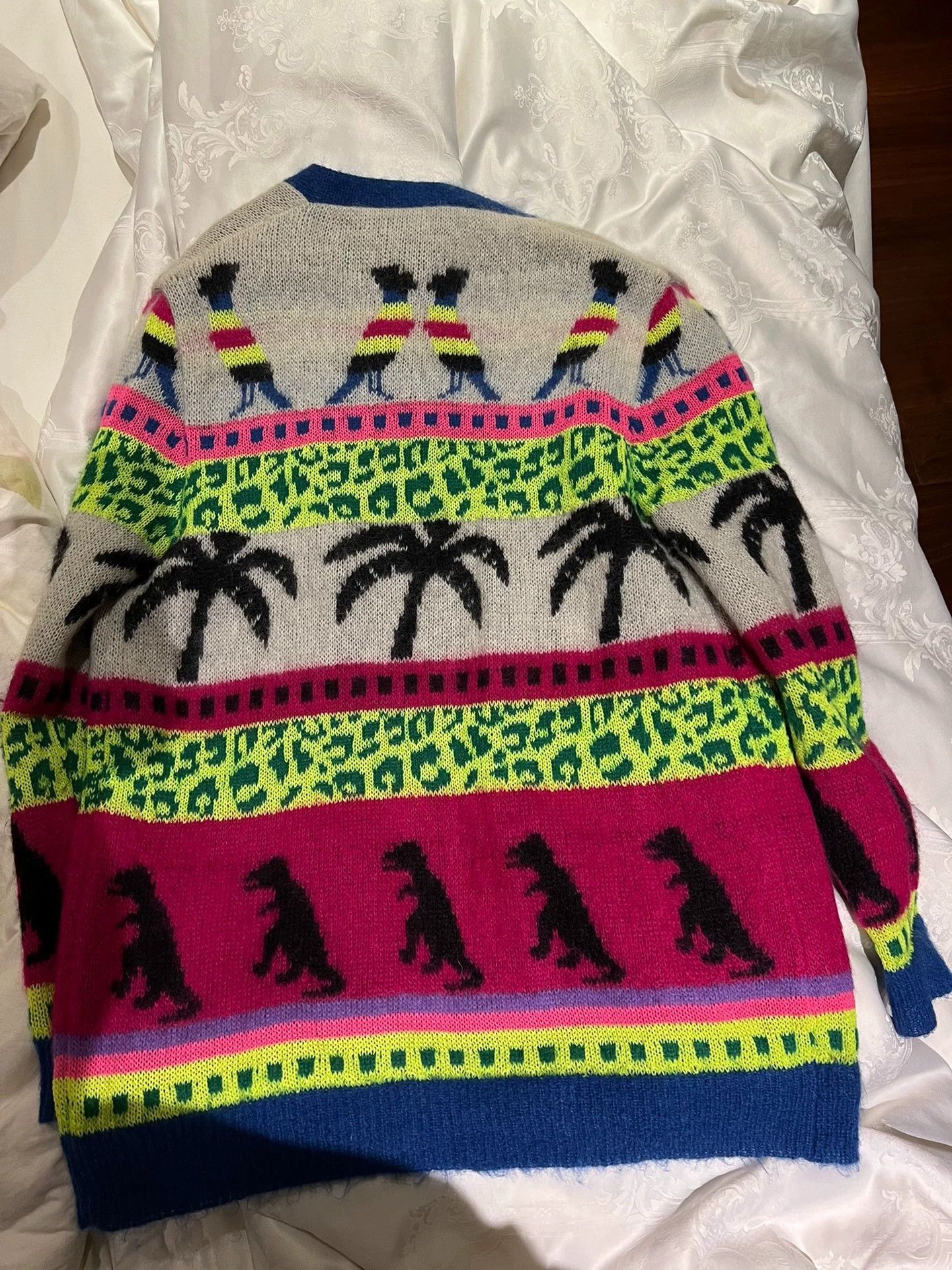 Saint Laurent Paris Saint Laurent Paris Dinosaur Coconut Tree Cardigan Jacket-2 Size US XL / EU 56 / 4 - 2 Thumbnail