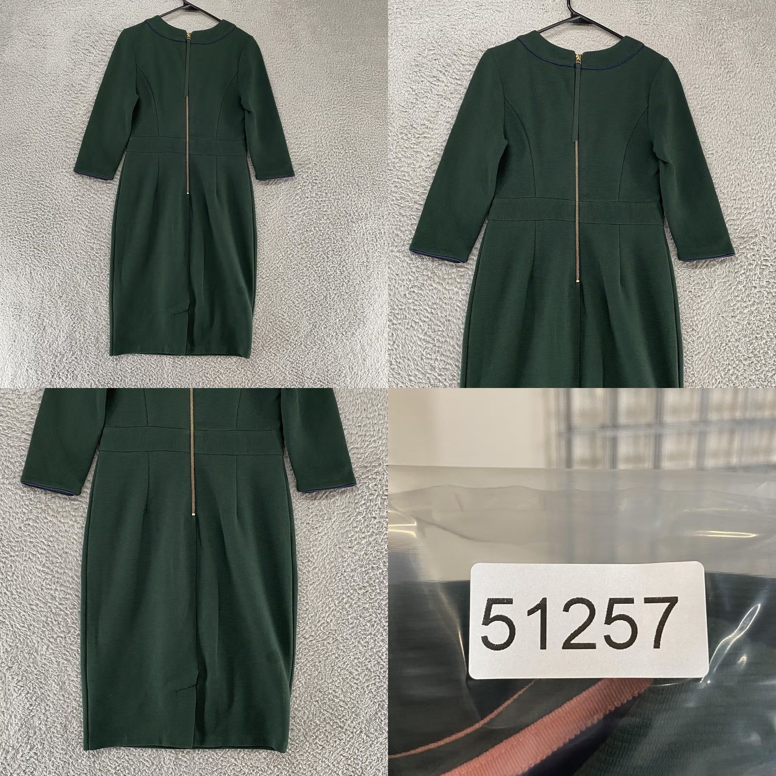 Boden Boden Mia Dress Womens 6 Petite Ottoman Green Sheath Corporate Career Work Dress Size M / US 6-8 / IT 42-44 - 8 Thumbnail