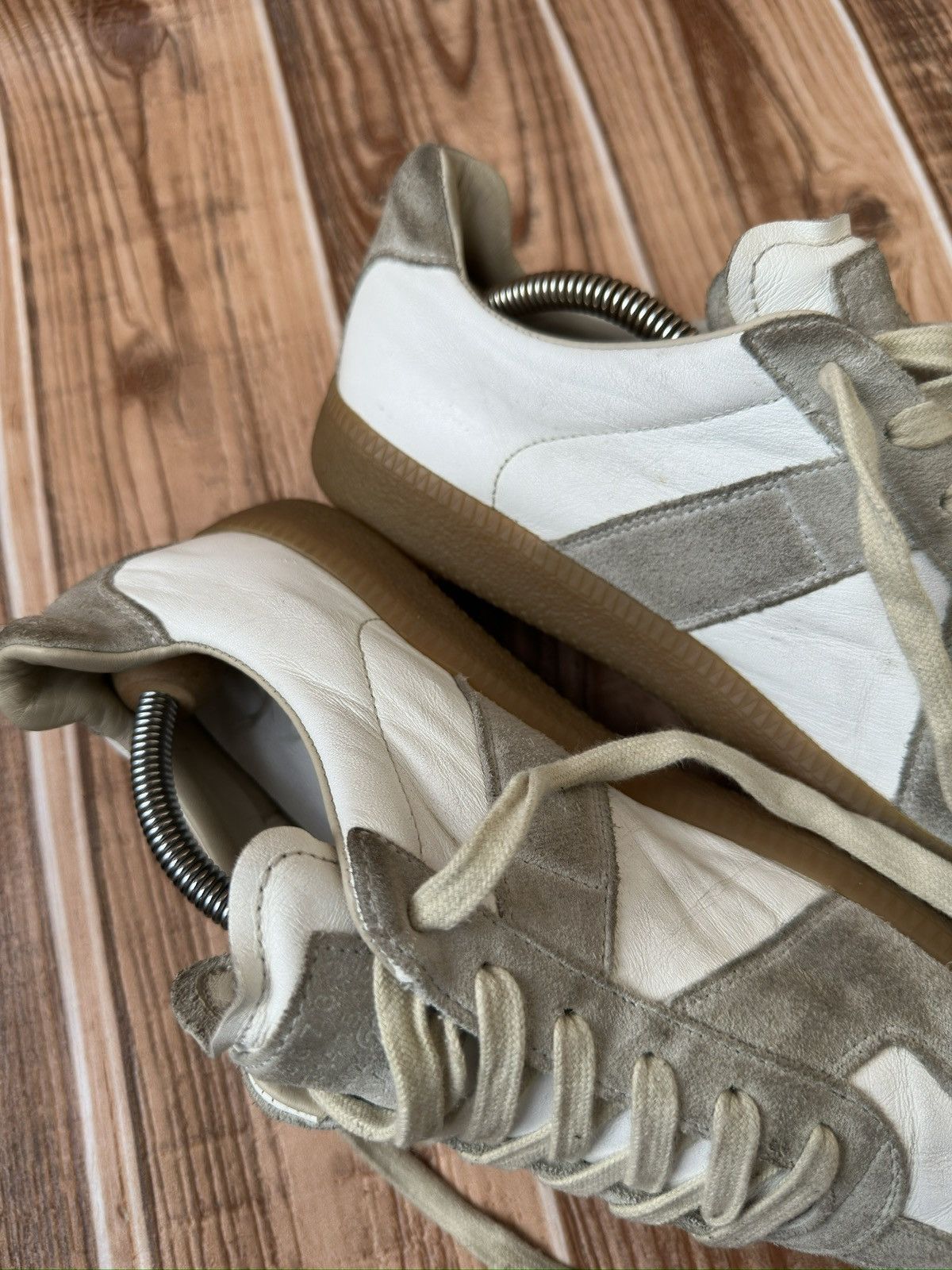 Maison Margiela Maison Martin Margiela Replica Gats White/gray Lowtops Size US 9 / IT 39 - 10 Thumbnail