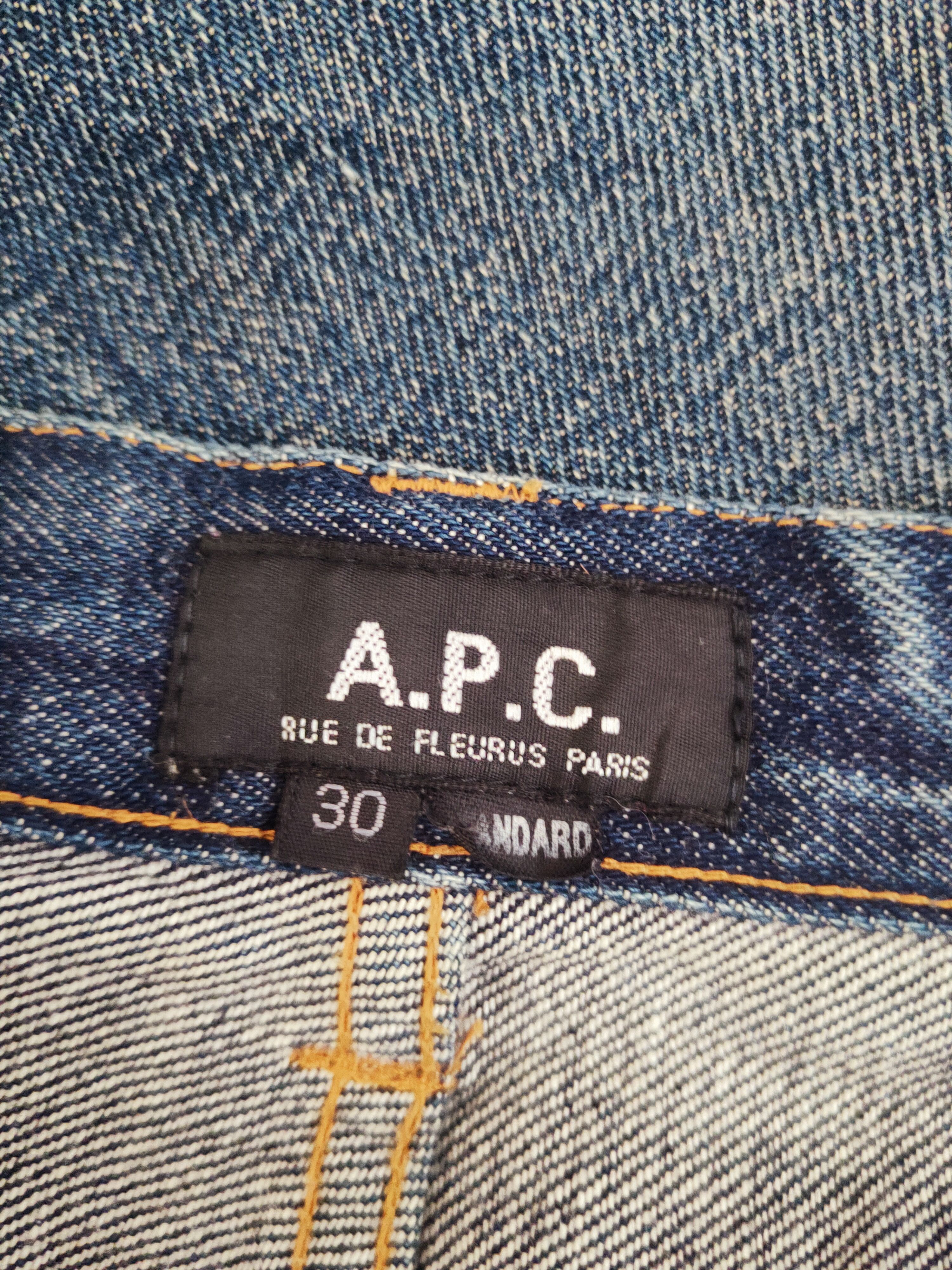 A.P.C. DL A.P.C Dark Blue Distressed Ripped Jeans #S2676 Size US 30 / EU 46 - 14 Thumbnail