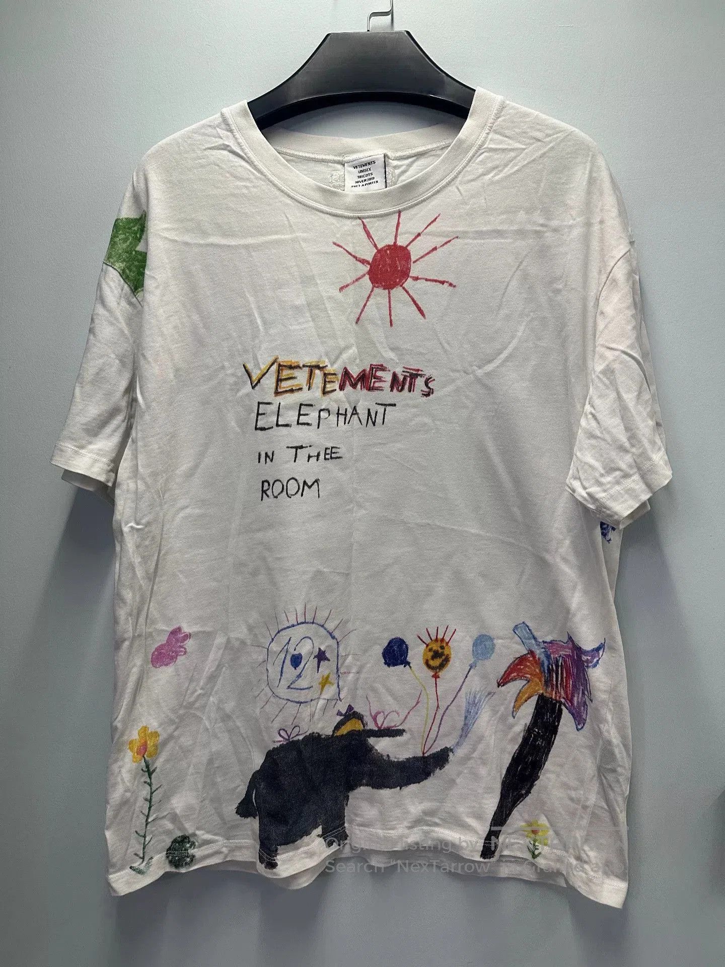 Vetements VETEMENTS ELEPHANT IN THE ROOM TEE UAH19TR309 | Grailed