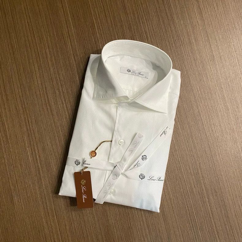 Loro Piana LORO PIANA size38 Classic white men's shirts 100% cotton Size US XXS / EU 40 - 1 Thumbnail