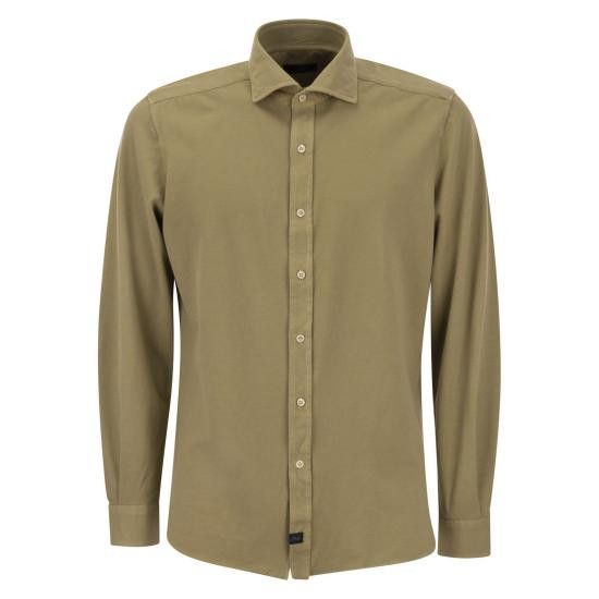 Fay FAY Men Long Tops NRMA348257TVXF KAKI Size US XL / EU 56 / 4 - 1 Thumbnail