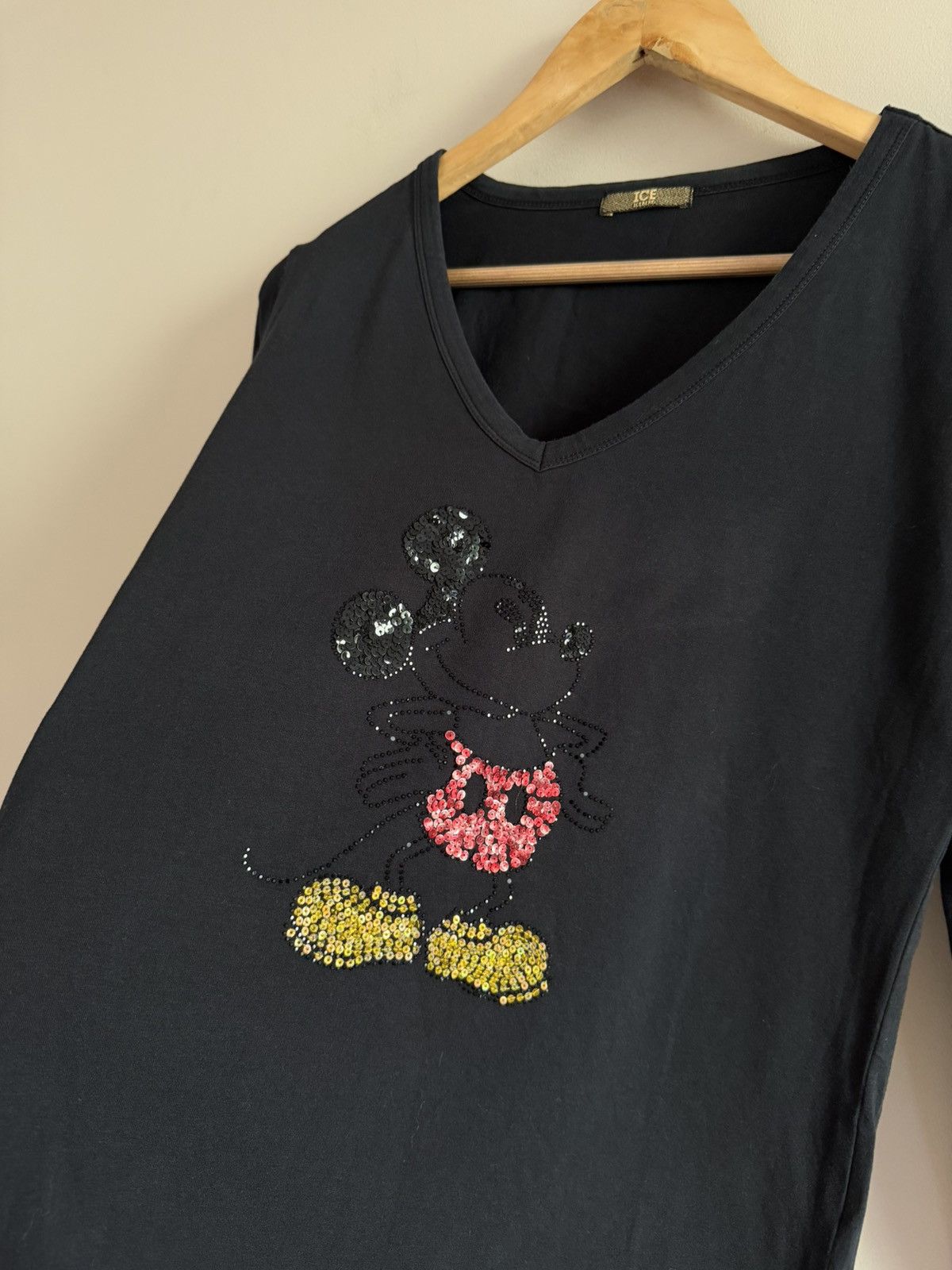 Iceberg Ice Iceberg Mickey Mouse Rhinestone Long Sleeve Top Size M / US 6-8 / IT 42-44 - 4 Thumbnail