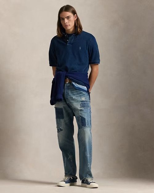Polo Ralph Lauren Polo Ralph Lauren Classic Fit Dark Indigo Mesh Pony Logo XL Size US XL / EU 56 / 4 - 3 Thumbnail
