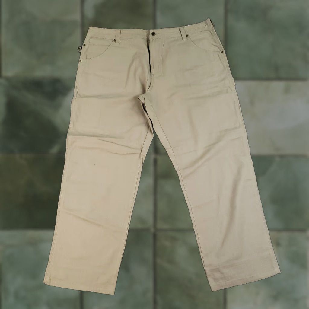 Vintage Gravel Gear Carpenter Pants Men's 42x30 Brown Relaxed Fit Workwear 5-Pocket Ripstop Size US 42 / EU 58 - 1 Thumbnail