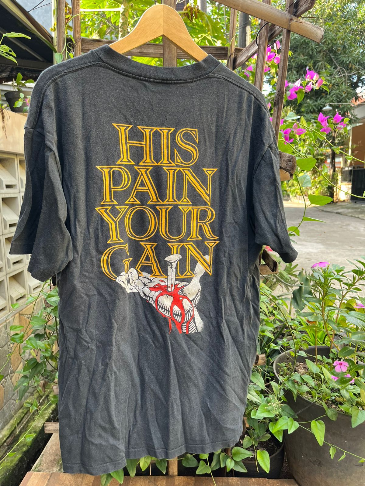 Vintage vintage jesustee 90 lords gym living epistles tag tee tshirt Size US XL / EU 56 / 4 - 2 Thumbnail