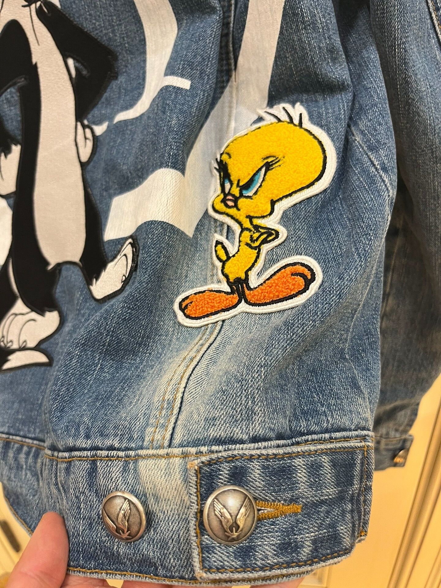 Philipp Plein Philipp Plein Looney Tunes Disney Denim Jacket Size US M / EU 48-50 / 2 - 8 Thumbnail
