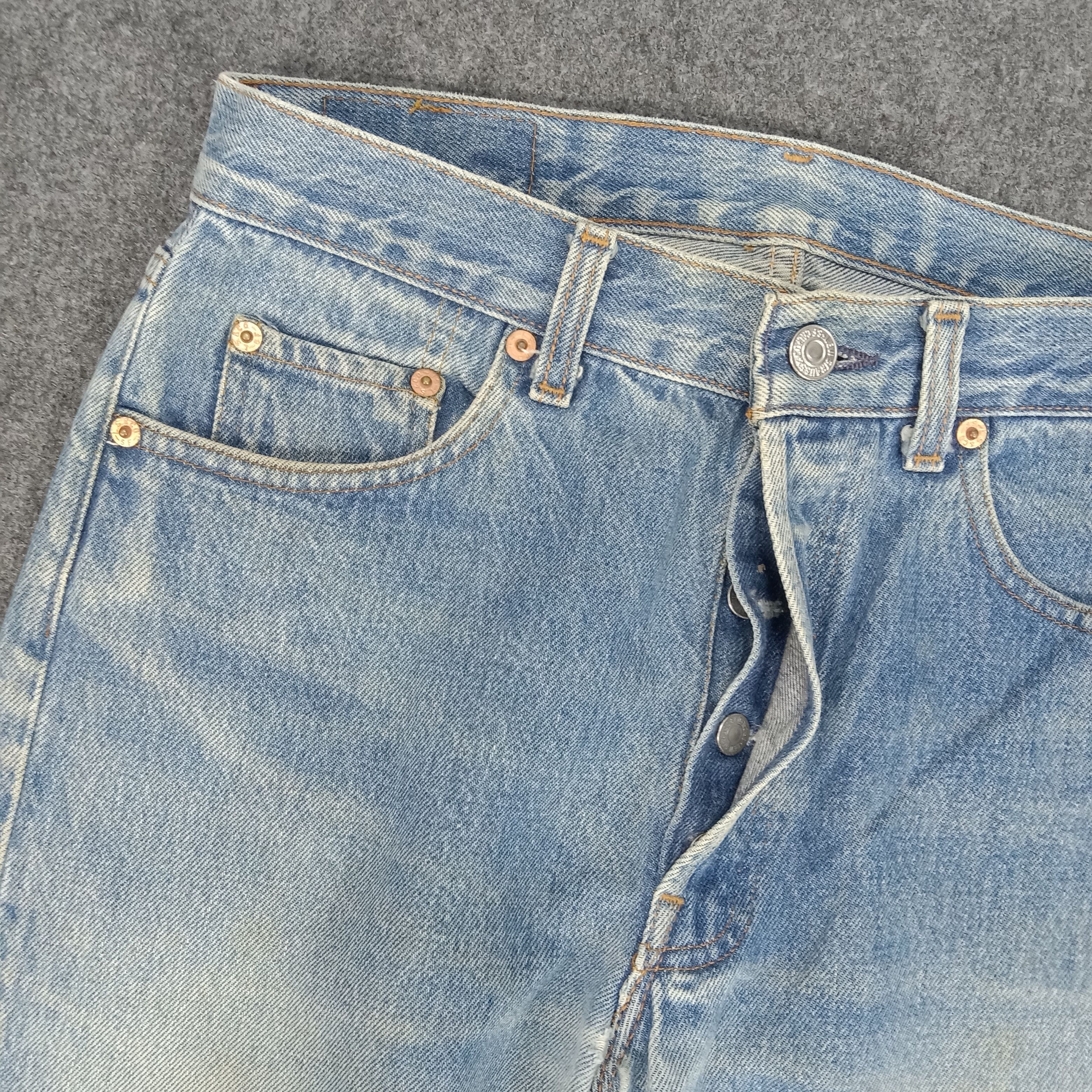 Levi's × Vintage Levi's American Distressed Style Denim Jeans Size US 29 - 3 Thumbnail
