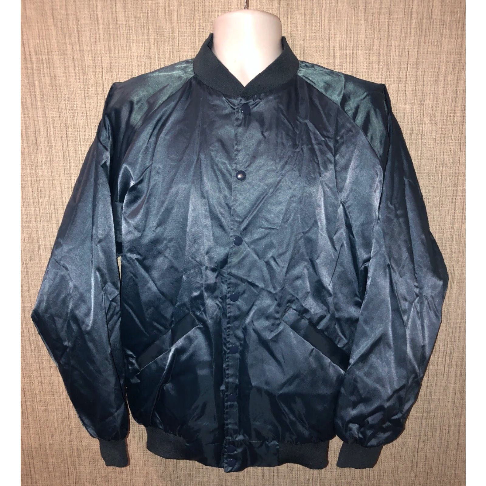 Vintage Vtg Cardinal Mens Blue Nylon Jacket Snap Button Size M Size US M / EU 48-50 / 2 - 2 Thumbnail