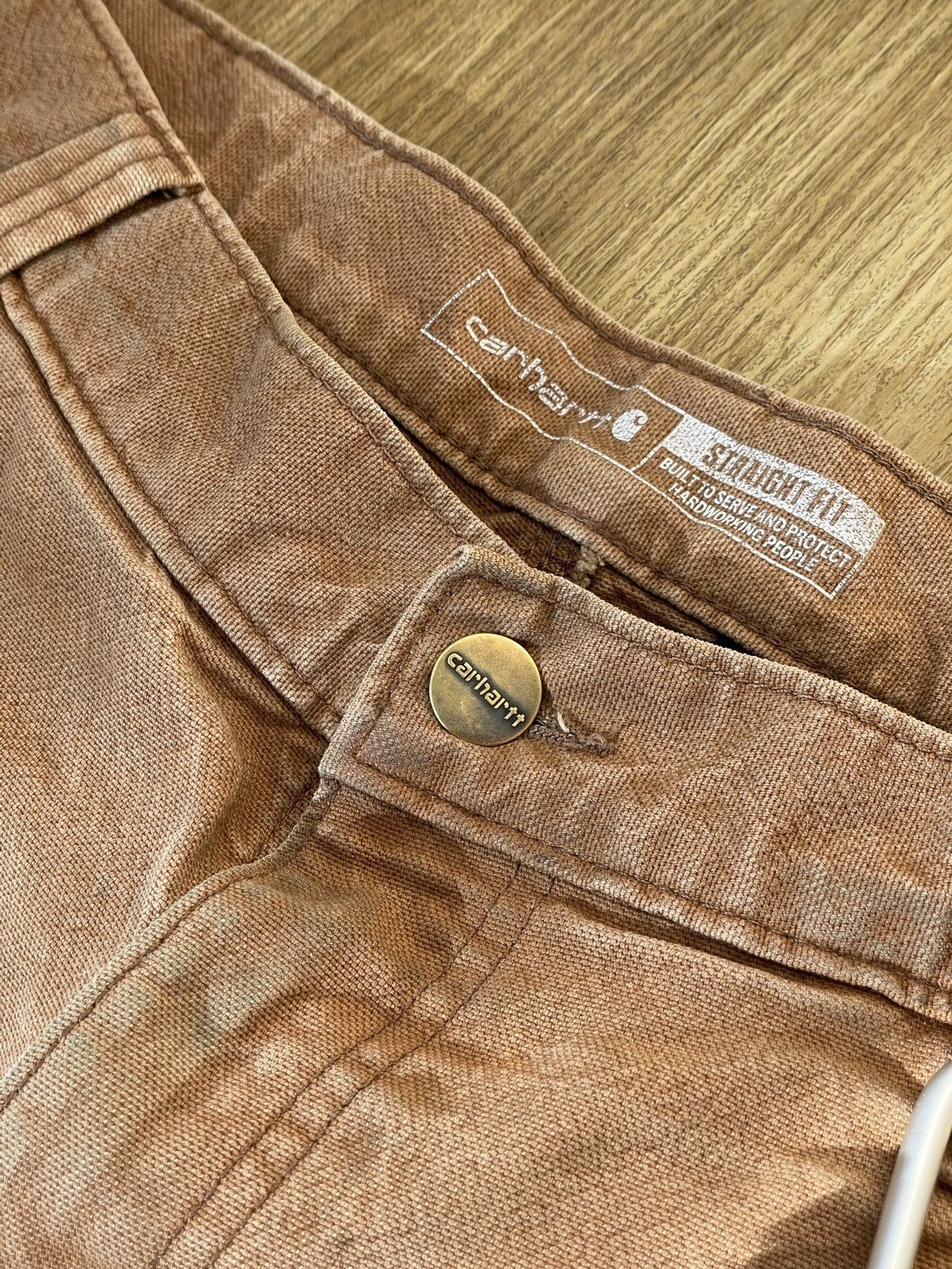 Carhartt Vintage Carhartt Double knee straight workwear denim pants Size US 32 / EU 48 - 8 Thumbnail