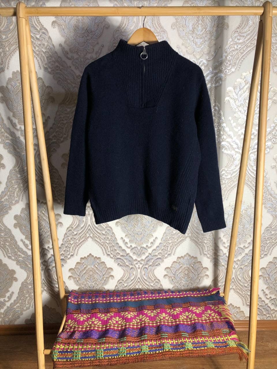 Barbour × Vintage VERY RARE BARBOUR INTERNATIONAL WOOL SWEATER ENGLAND STYLE Size US XL / EU 56 / 4 - 2 Thumbnail