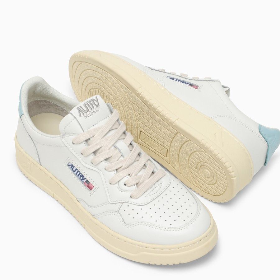 AUTRY o1d2blof0824 Low-Top Trainers in White & Light Blue Size US 10 / IT 40 - 5 Thumbnail