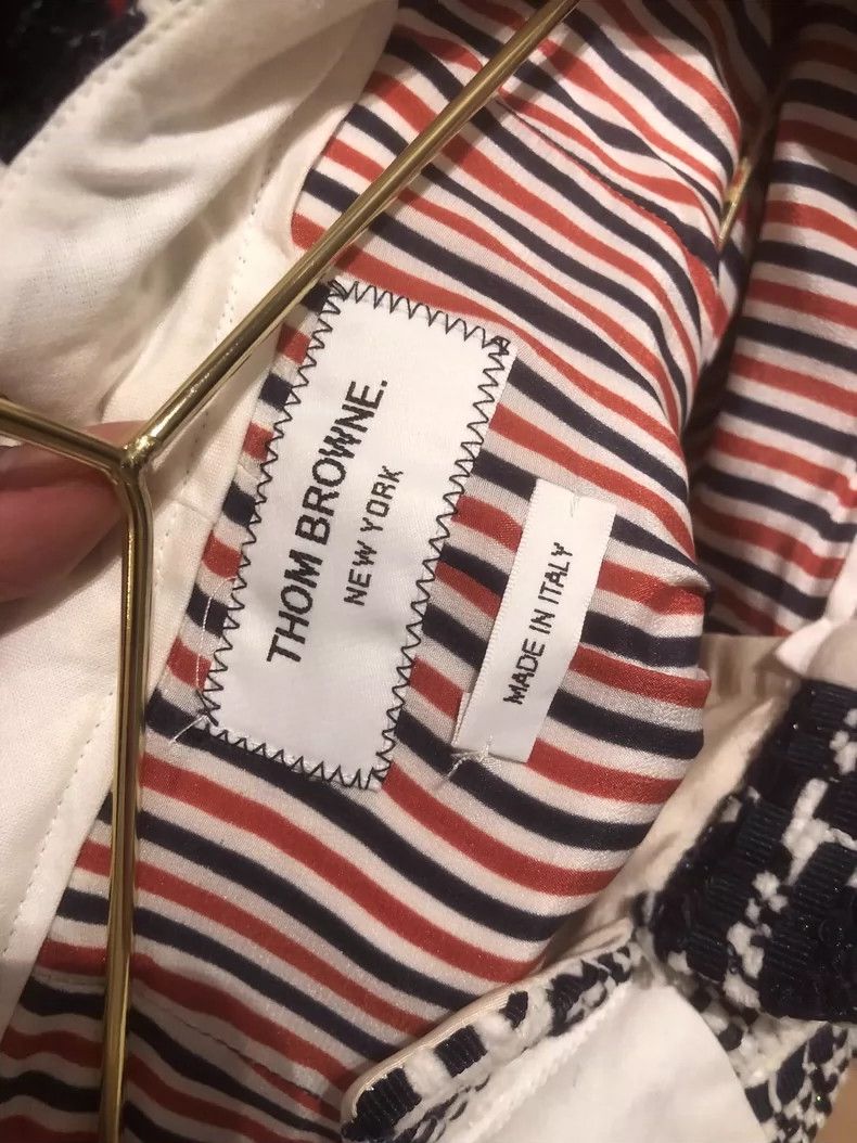 Thom Browne Thom Browne A dress with a pattern of fine lines Size 26" / US 2 / IT 38 - 3 Thumbnail