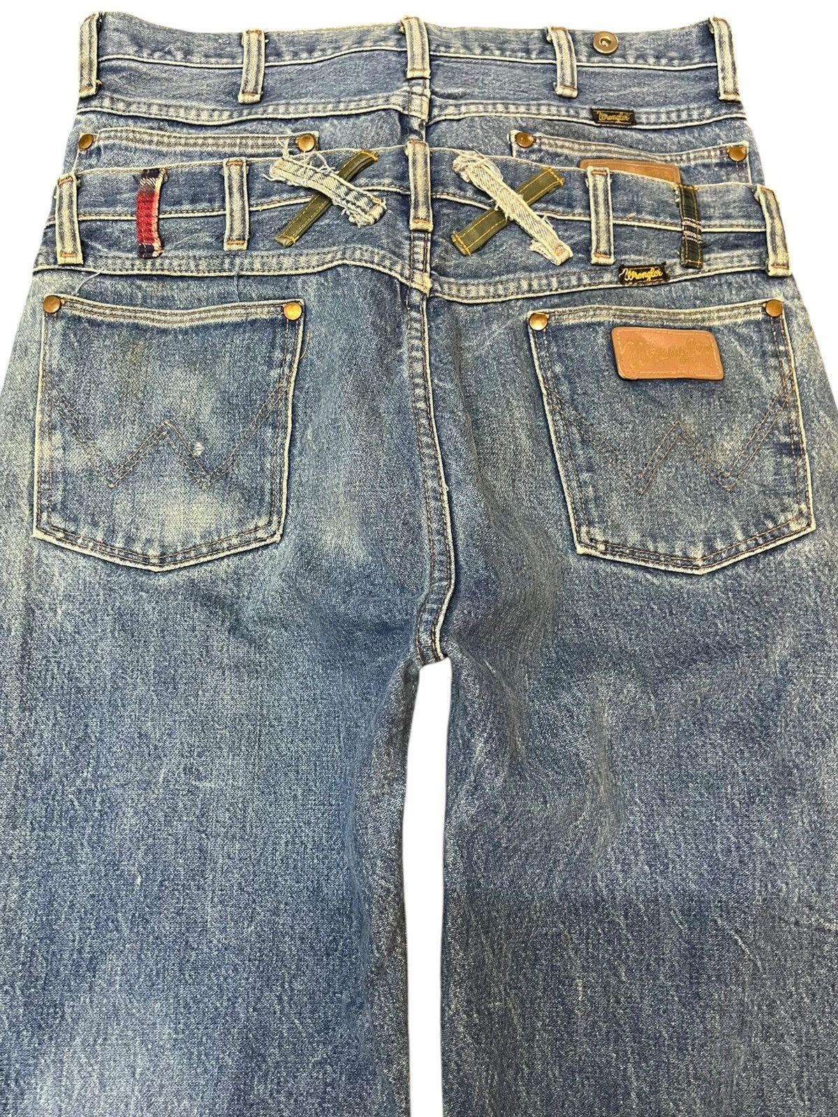 Wrangler Vintage Wrangler Double Waist Grunge Distressed Denim Size US 30 / EU 46 - 6 Thumbnail
