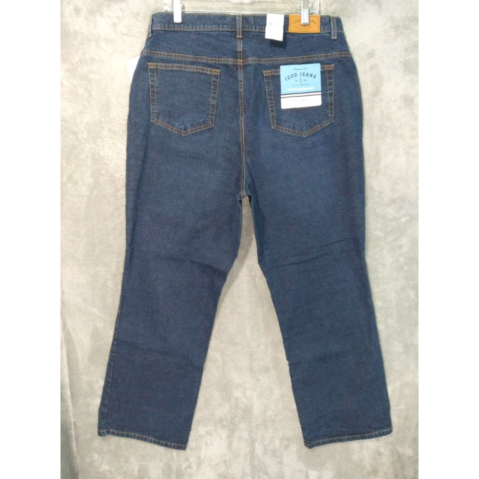 Izod IZOD Womens Jeans 16W Blue Denim Stretch Boot Cut Straight Leg Dark Wash Size 38" / US 16 / IT 52 - 2 Thumbnail