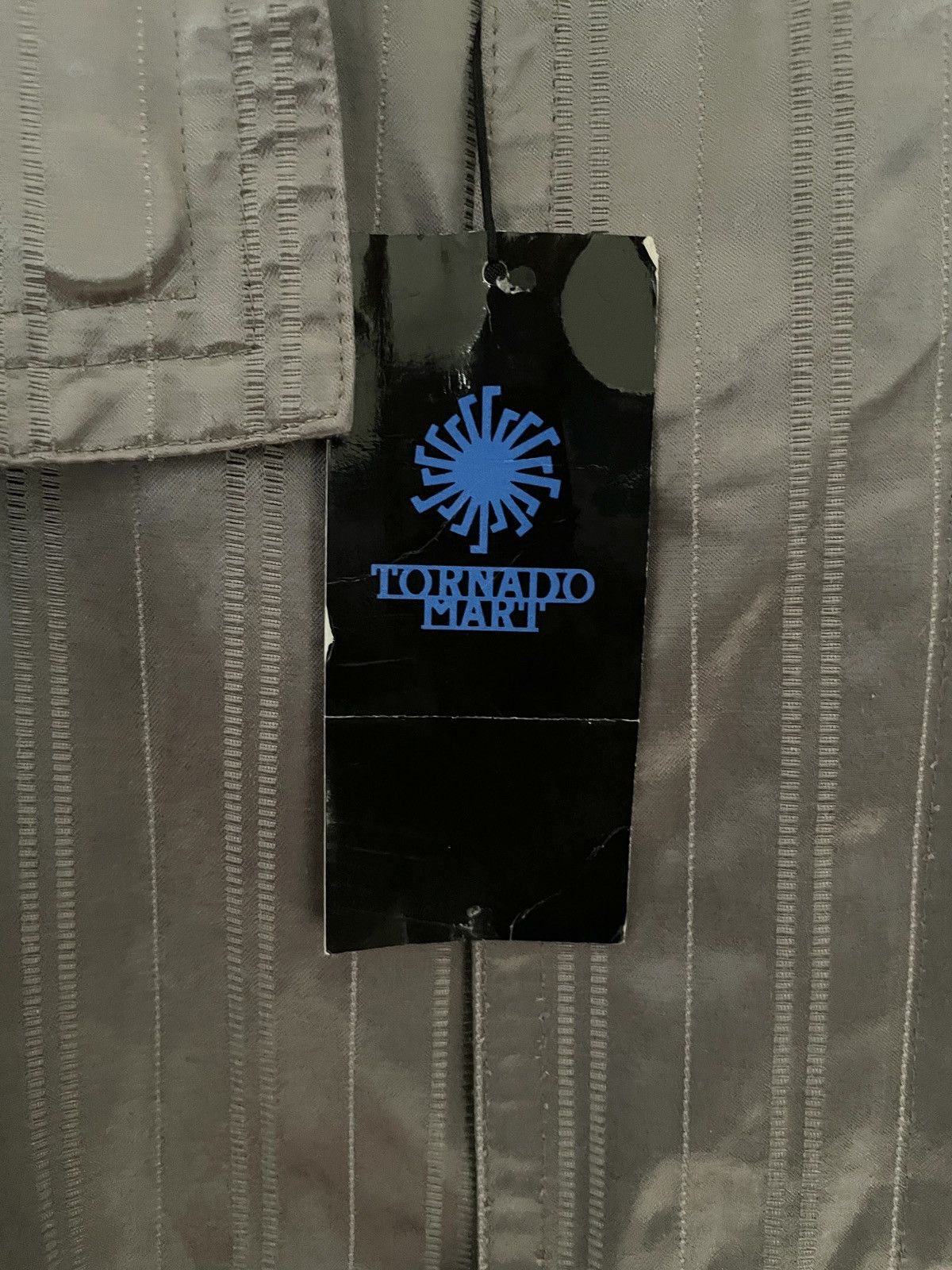 Tornado Mart Vintage Brand Tornado Mart Metallic Trench Coat 2000s Size US L / EU 52-54 / 3 - 7 Thumbnail