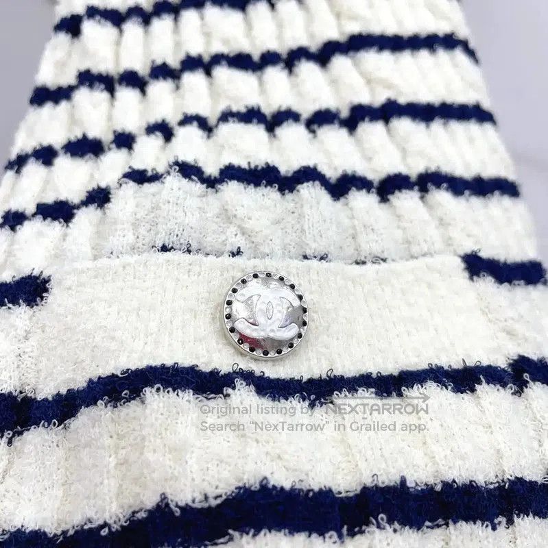 Chanel Chanel Striped Wool Blend Short Sleeve Dress . Size S / US 4 / IT 40 - 5 Thumbnail