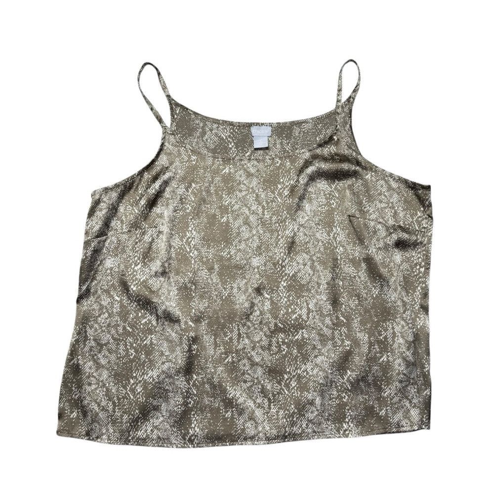 Chicos Chico’s Chiffon Embellished Tunic Snake Print Top Size 3 US Size XL / US 12-14 / IT 48-50 - 7 Thumbnail