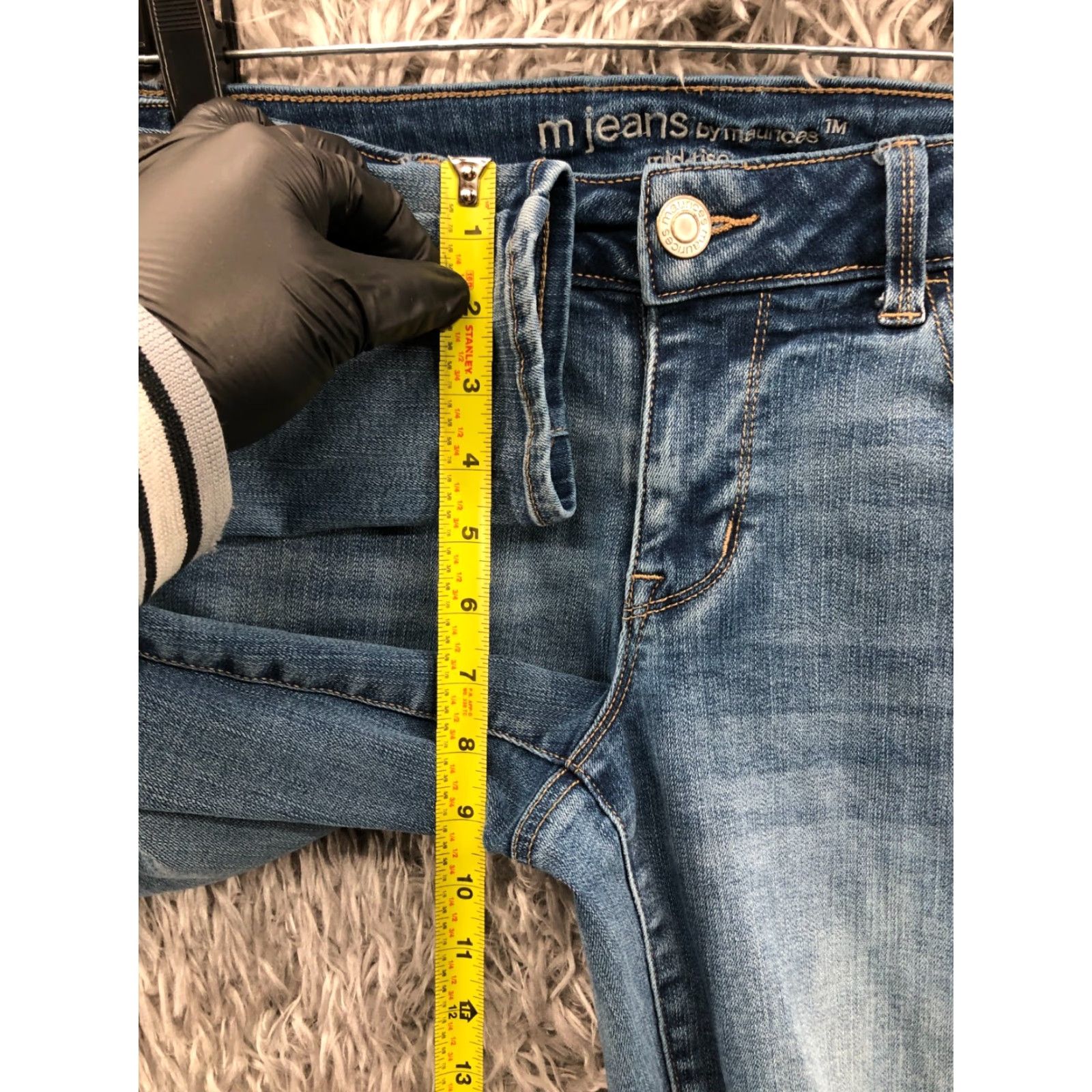 Vintage Maurices M Jeans Skinny Size S Womens Low Rise Medium Wash Blue Denim Size 28" / US 6 / IT 42 - 4 Thumbnail