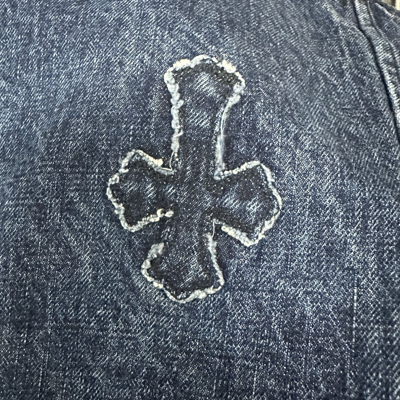 Chrome Hearts Chrome Hearts Cross Patch Denim Long Sleeve Shirt Size US XL / EU 56 / 4 - 3 Thumbnail