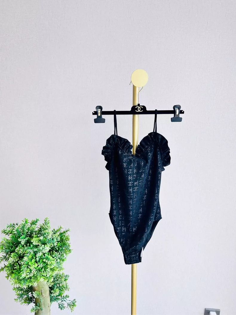 Chanel Chanel 23S Black One-Piece Swimsuit - dmc Size 24" / US 00 / IT 34 - 1 Thumbnail