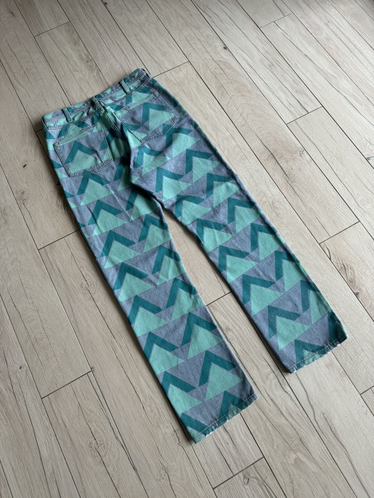 Acne Studios Acne Studios Land Print Denim Pants Size US 30 / EU 46 - 8 Thumbnail