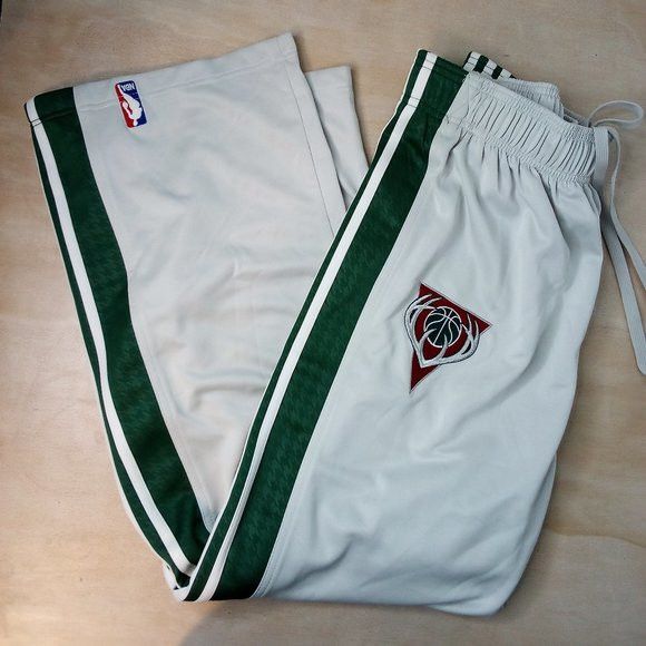 Adidas Authentic Milwaukee Bucks 3 Stripe Sweatpants Team