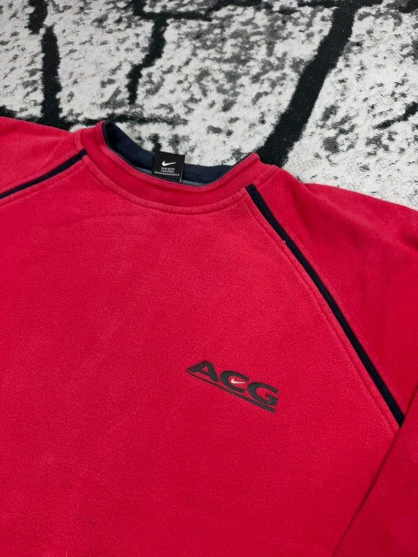 Nike Vintage Nike ACG XXL crewneck sweatshirt red black logo Size US XXL / EU 58 / 5 - 3 Thumbnail