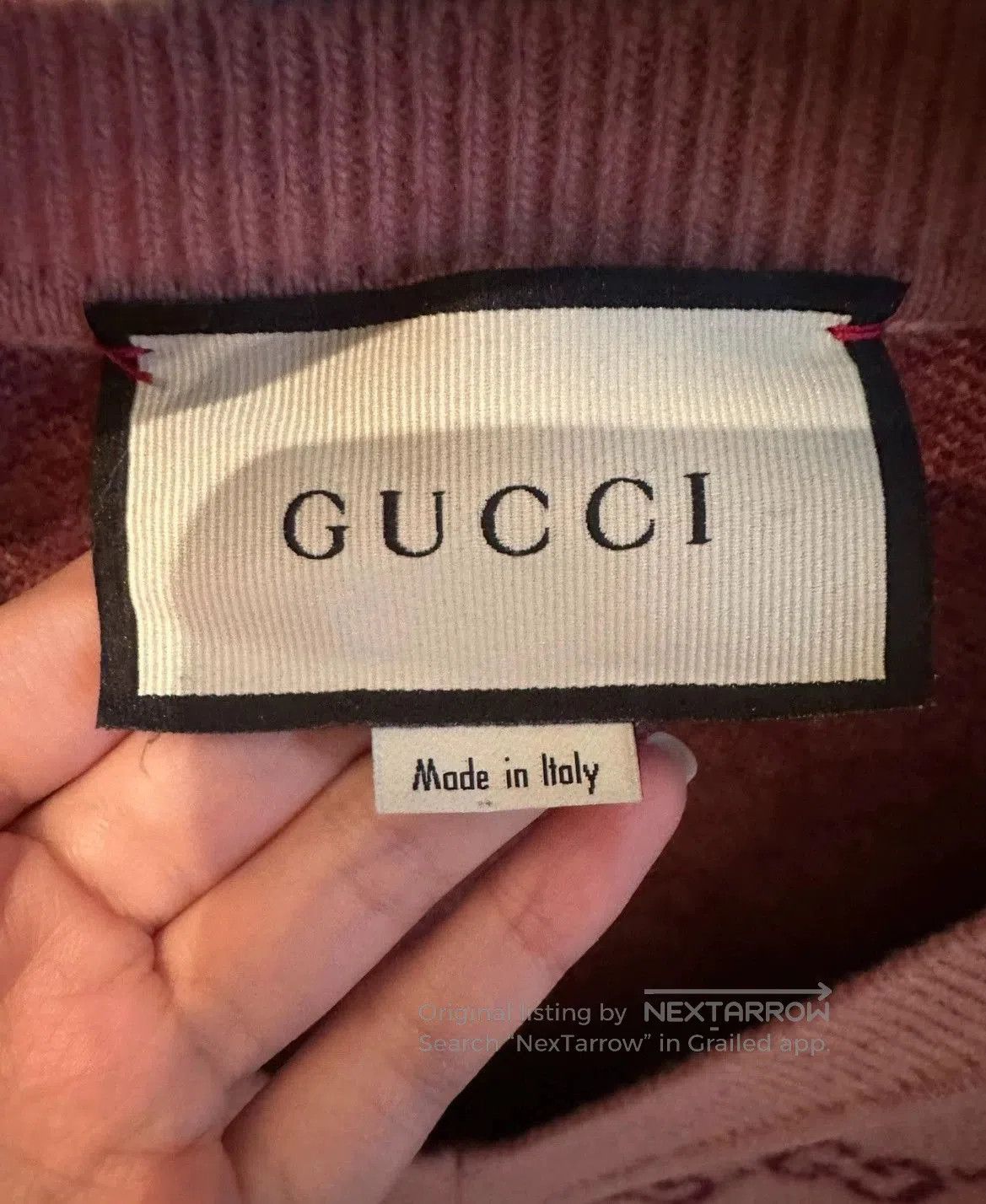 Gucci Gucci Logo Knit Cashmere Sweater S. Size US S / EU 44-46 / 1 - 3 Thumbnail